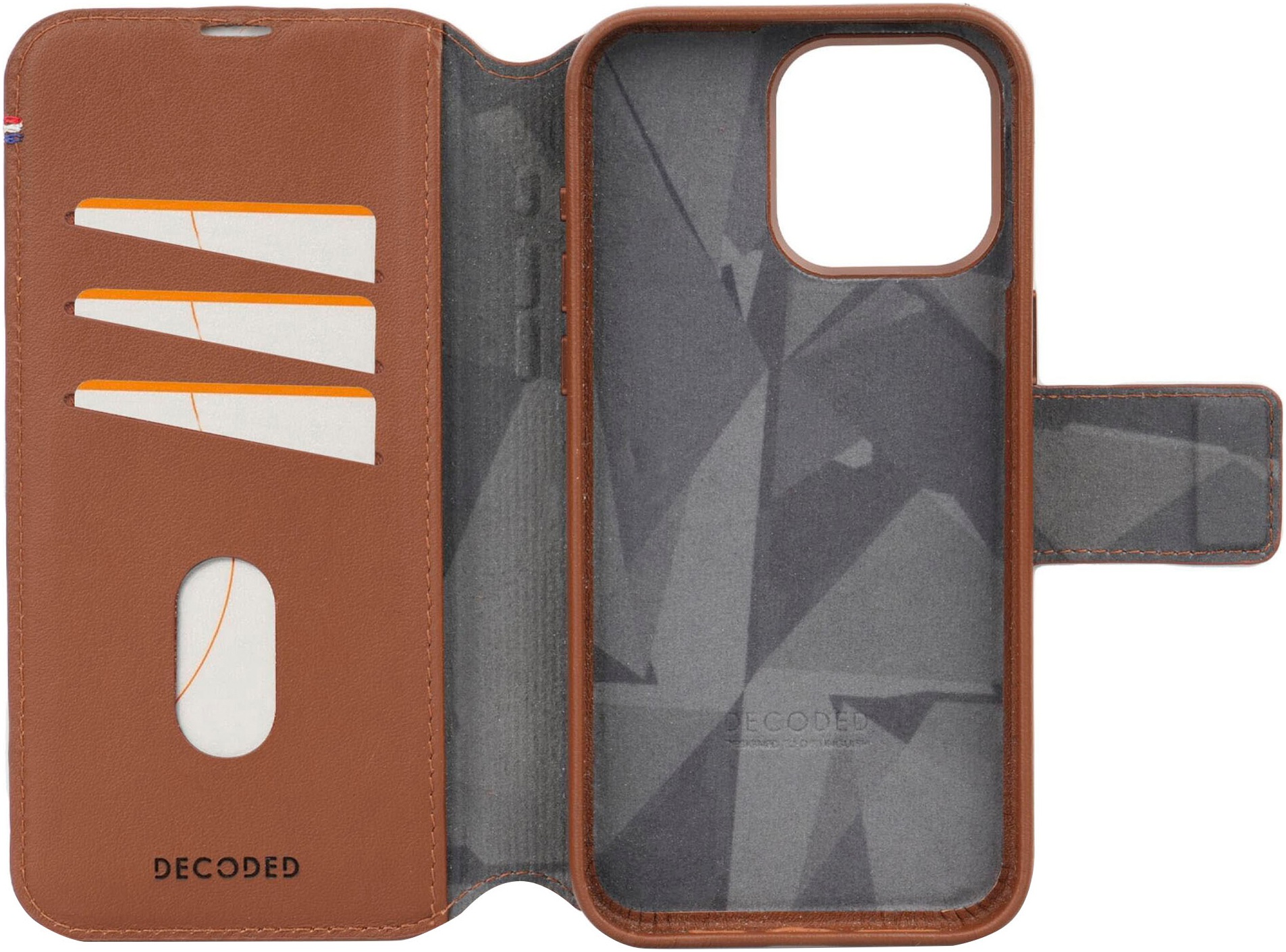 DECODED Smartphone-Hülle »Leather Detachable Wallet für iPhone 15 Pro«, iPhone 15 Pro, 15,5 cm (6,1 Zoll)