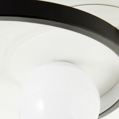 Brilliant Deckenleuchte »Atlanta«, 1 flammig, LED Deckenlampe 30x35cm schwarz/weiß