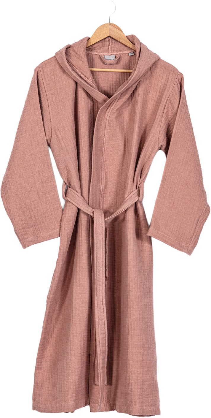 Egeria Morgenmantel "Balance mit Kapuze" 1 Stk. Musselinstoff günstig online kaufen