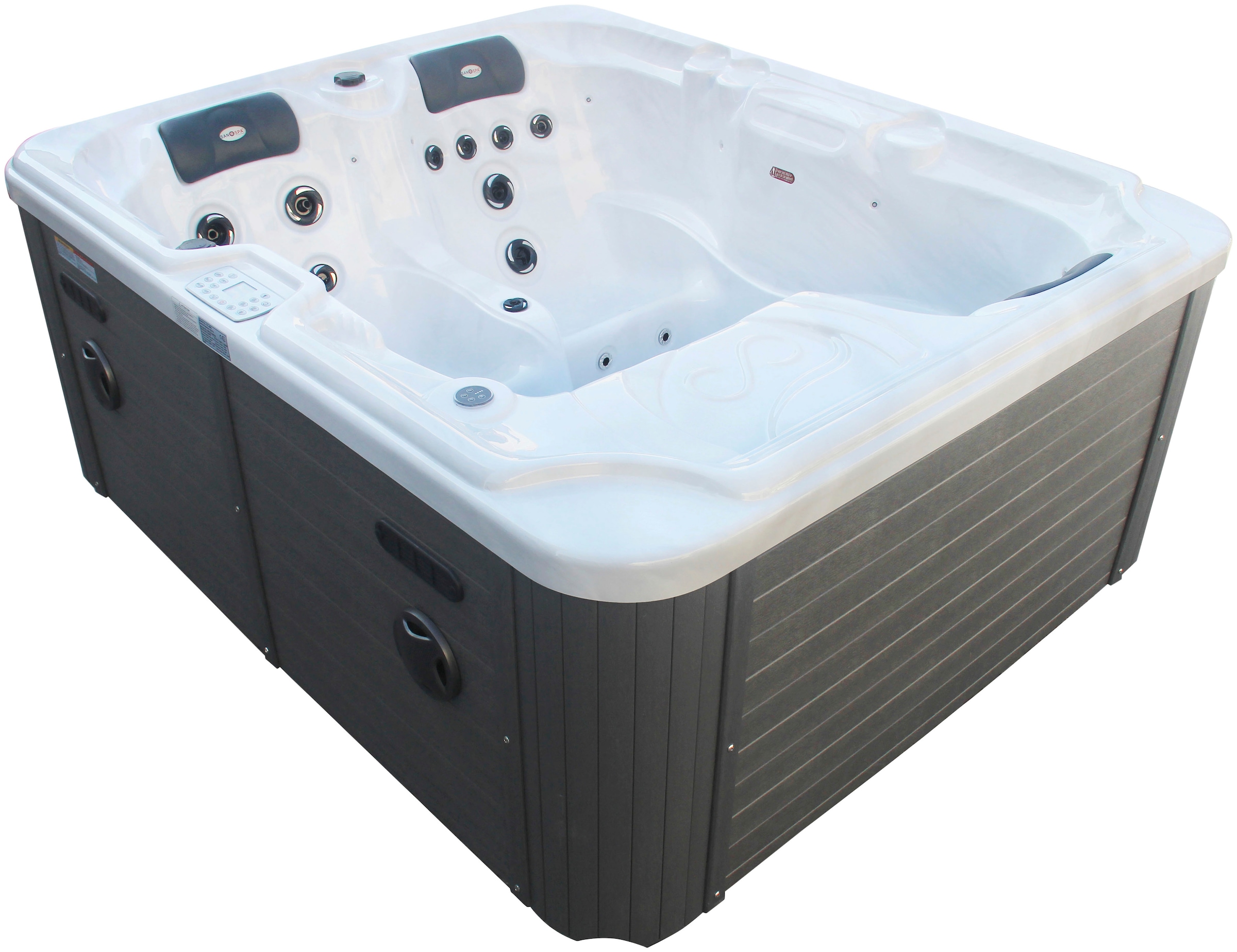 Sanotechnik Whirlpool »OASIS«, (Set), 208x175x90 cm, inkl. Einstiegsleiter und Abdeckung
