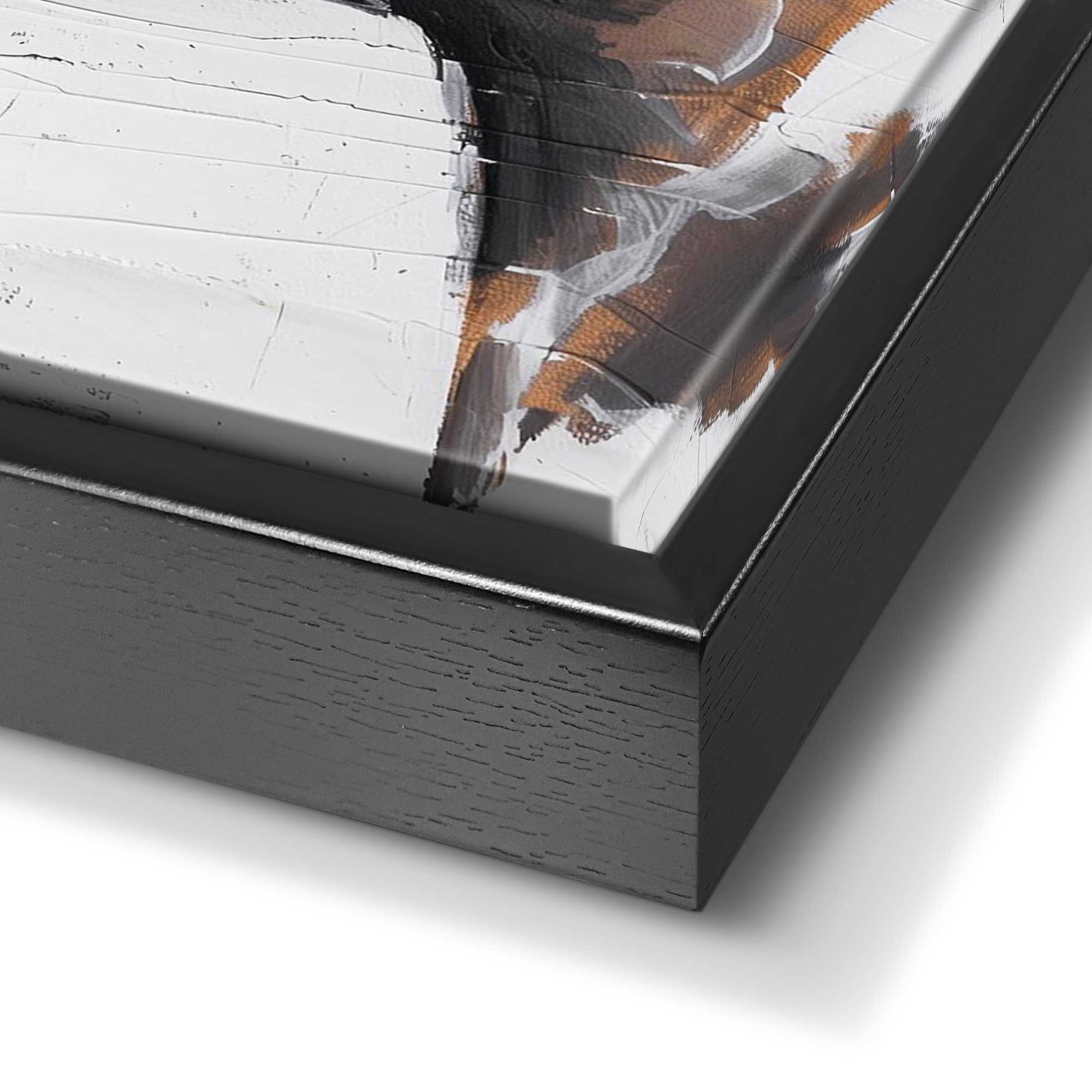 Reinders! Wandbild »Frau mit goldfarbenem Detail«, Wohnzimmer - Schwarz-Weiß - MDF - Frauen - 70x118 cm