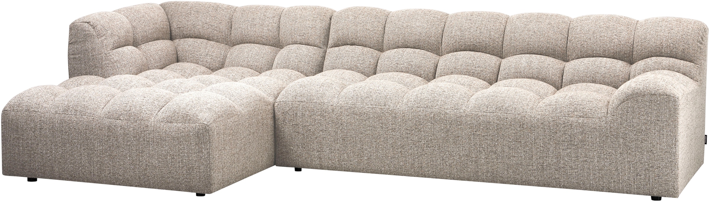 WOOOD Ecksofa »Allure grobem Webmuster, H 79 x B 324 x D 165 cm« Tragkraft 400 kg, Hohe Verschleißfestigkeit, Pfleiglicht