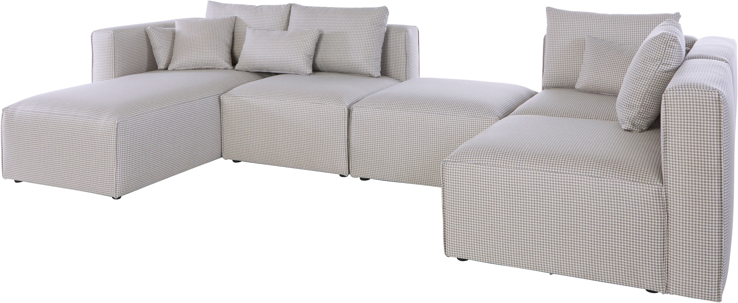 Guido Maria Kretschmer Home&Living Wohnlandschaft »Comfine U-Form«, zusammengesetzt aus Modulen, in 3 Stoffen und vielen Farben