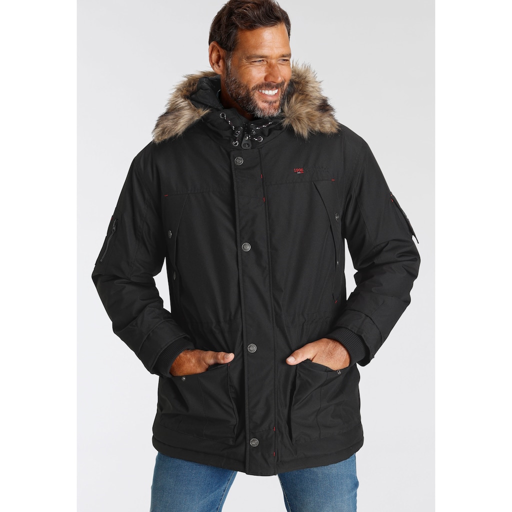 Man's World Parka, mit Kapuze, mit abnehmbaren Besatz