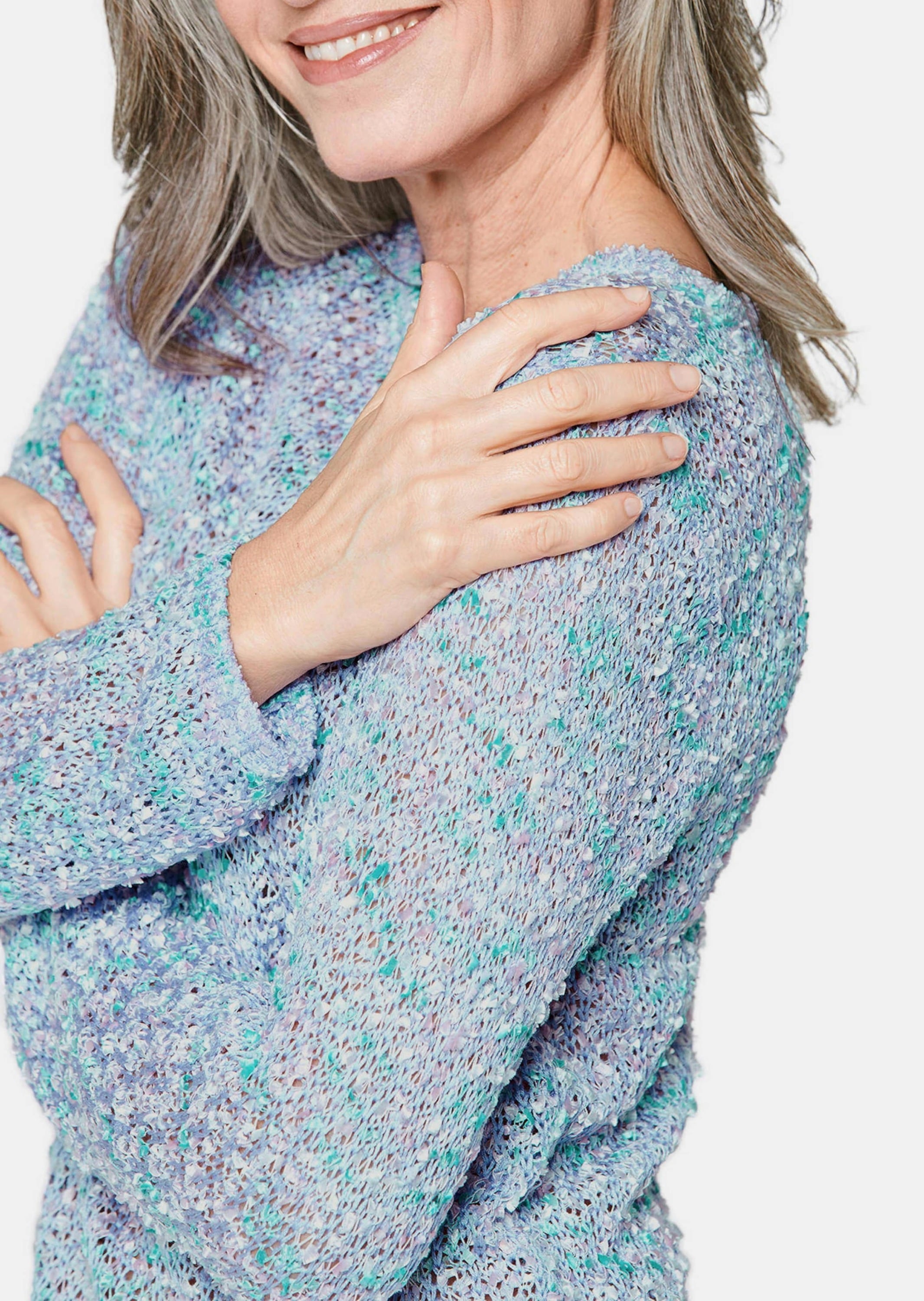 GOLDNER Strickpullover »Pullover Effektvoller locker gestrickter Bändchengarnpullover«