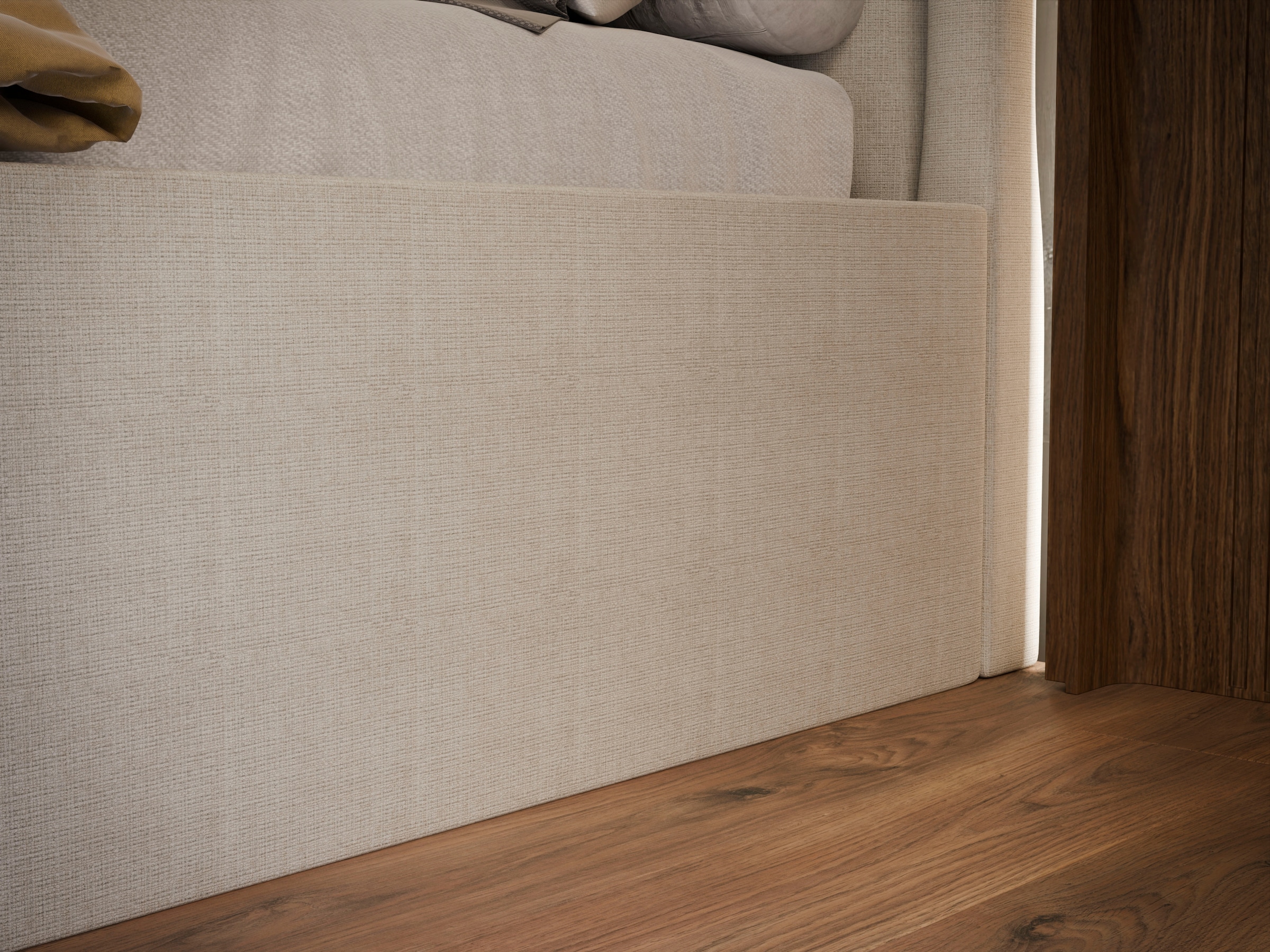 FORTE Polsterbett »LATIS erhältlich in den Breiten 140cm, 160cm & 180cm, inkl. Bettkasten« erhältlich in verschiedenen Farben
