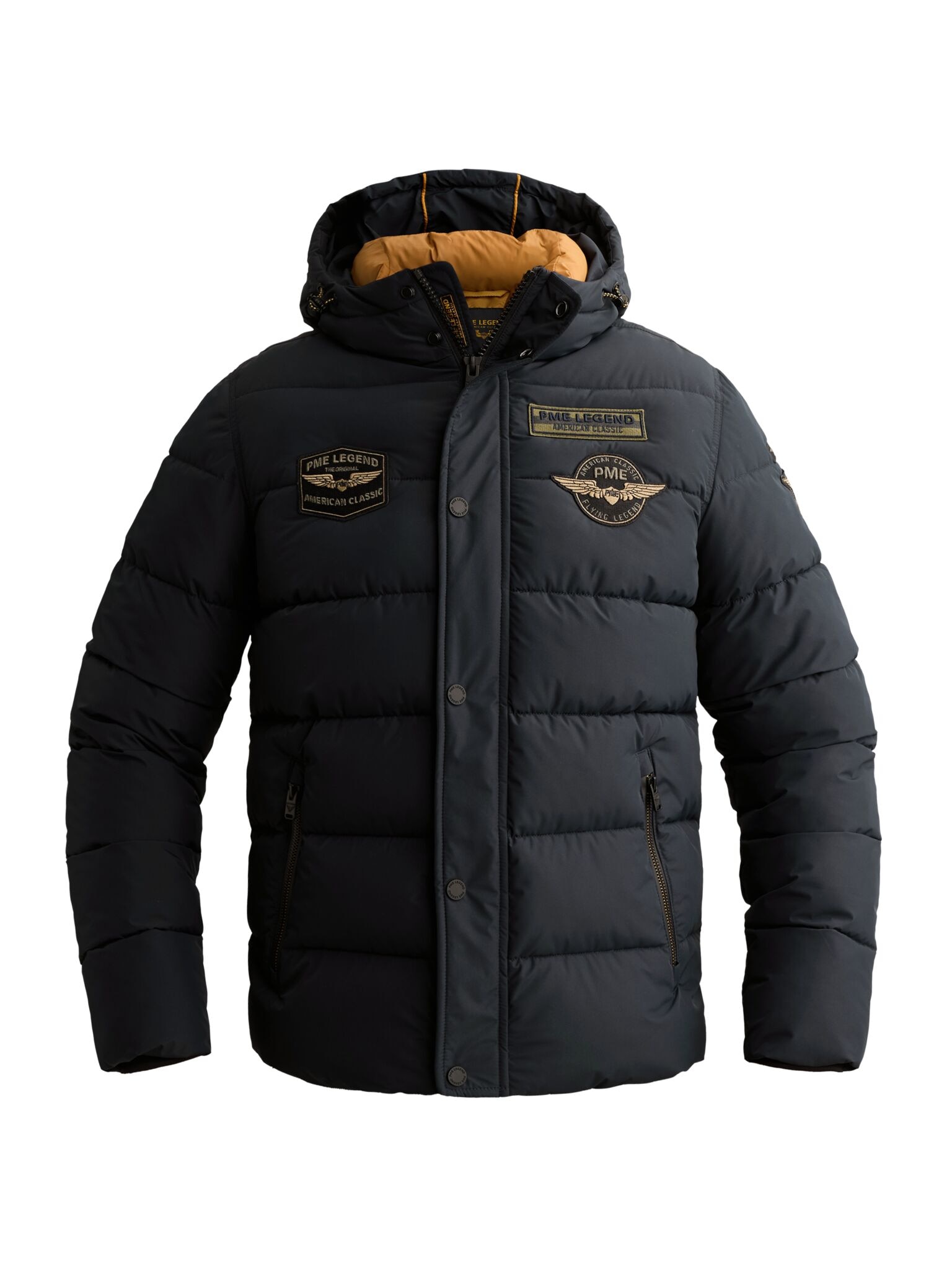 PME LEGEND Steppjacke mit Kapuze Ärmelabschluss mit Windstopperbündchen