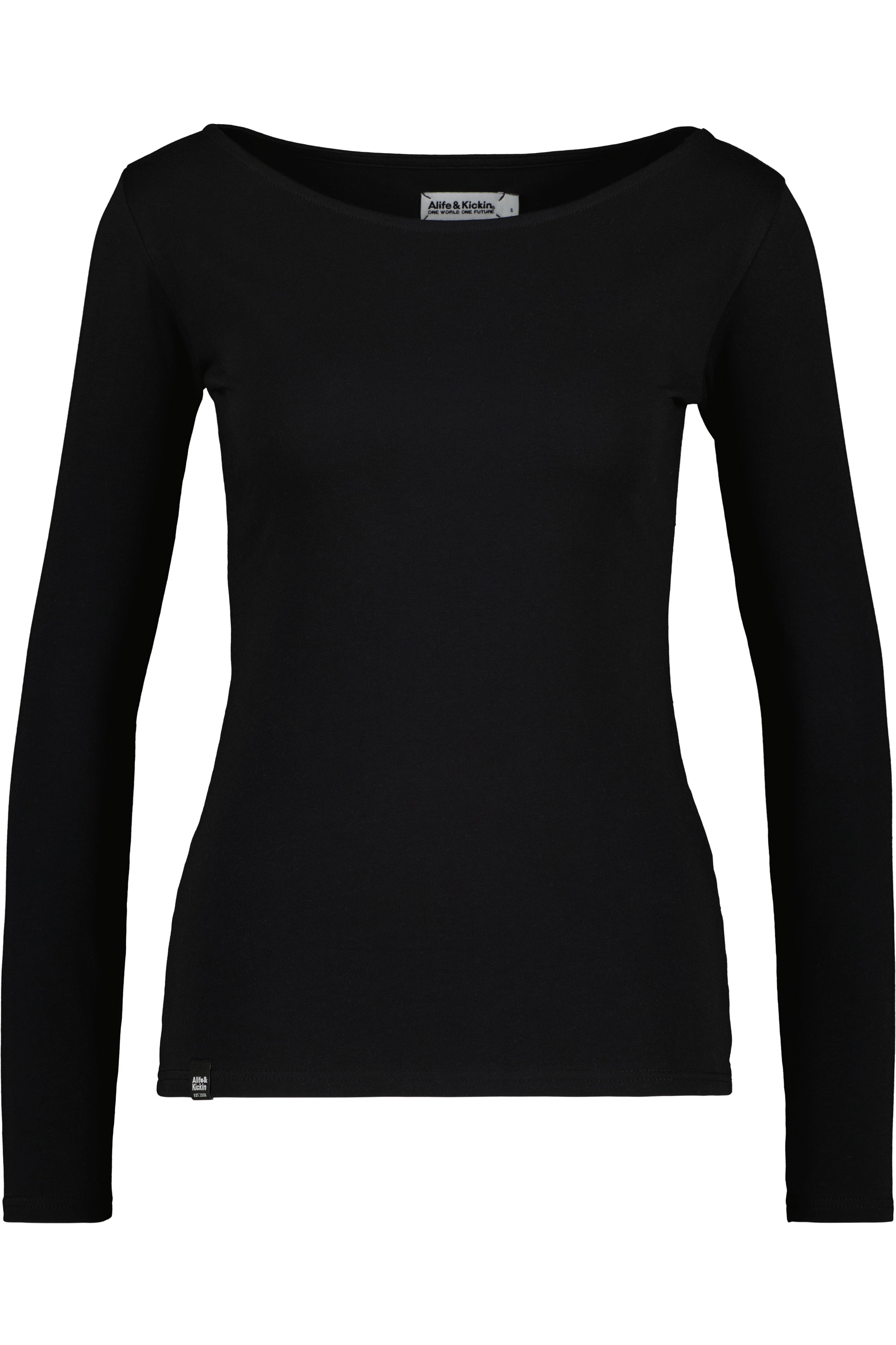Alife & Kickin Langarmshirt "Damen FinjaAK A", Einfarbiges Longsleeve mit R günstig online kaufen
