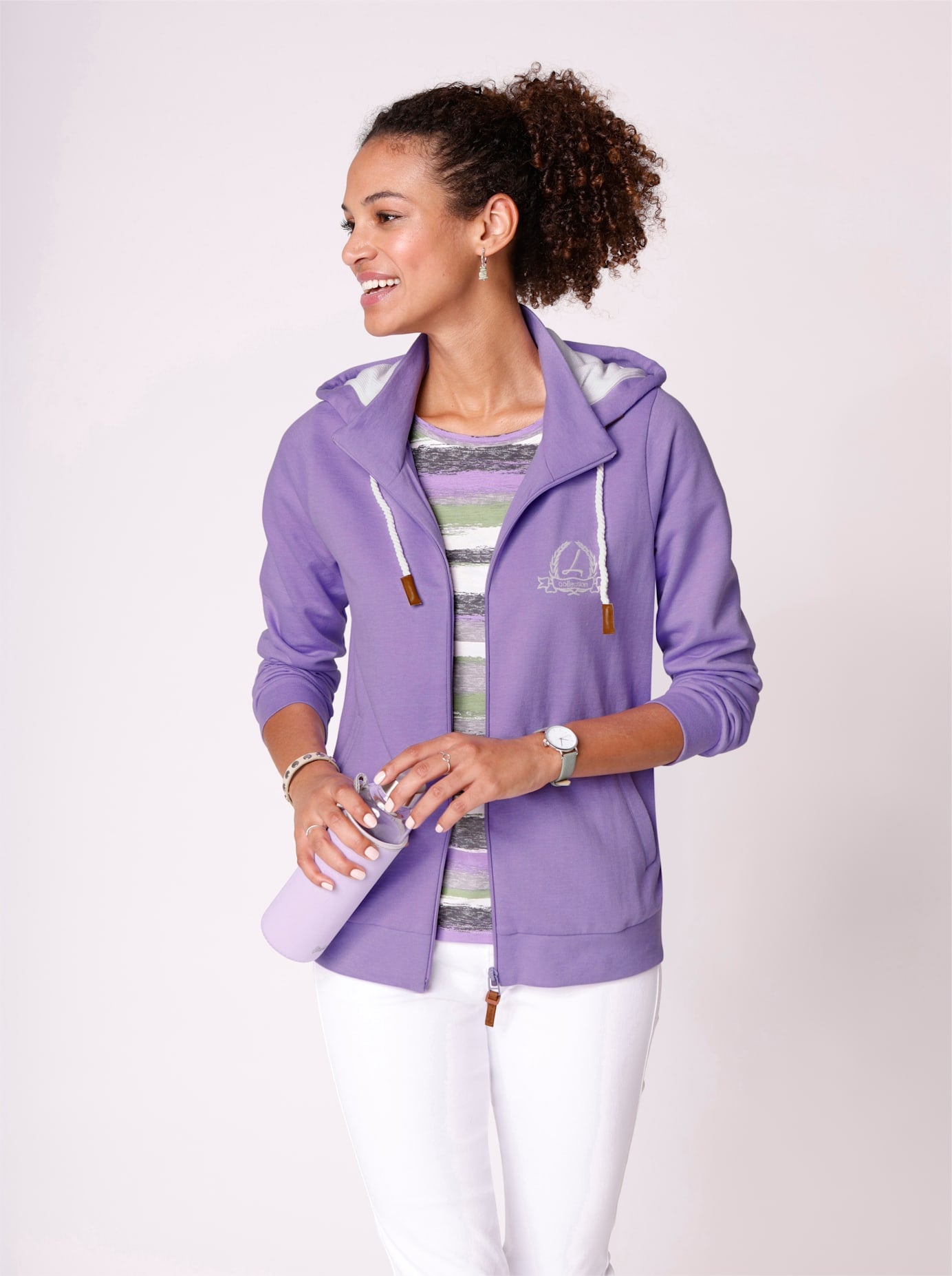 Casual Looks Shirtjacke "Sweatjacke" günstig online kaufen