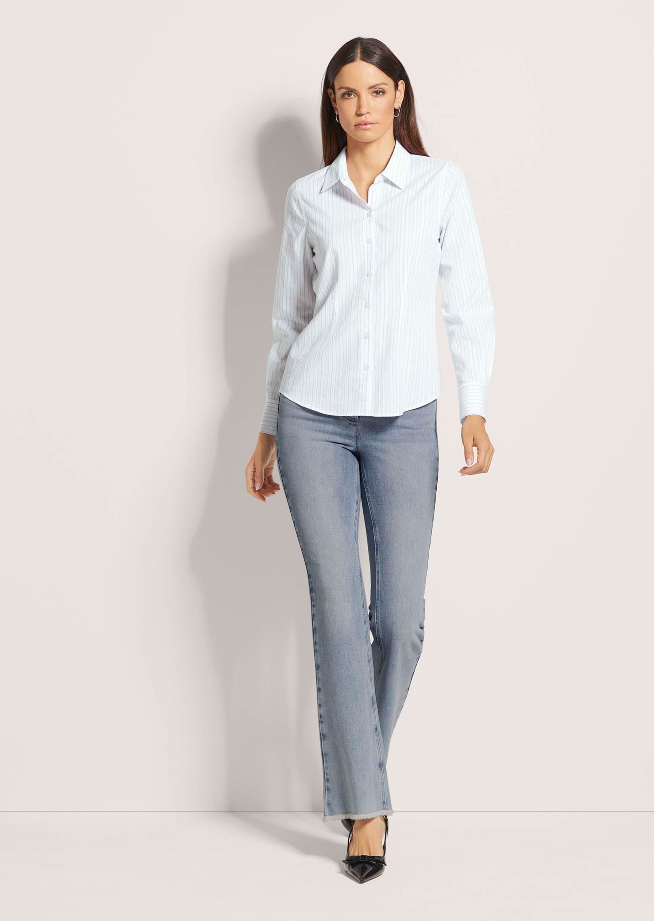 MADELEINE Hemdbluse "Bluse Hemdbluse mit Streifen" günstig online kaufen