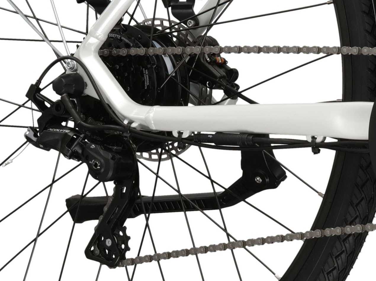 Kross E-Bike »KROSS E-Trekkingrad Trans Hybrid LS 1.0 28 Zoll weiß«, 8 Gang, microSHIFT, ACOLYTE M5185M, Heckmotor 250 W