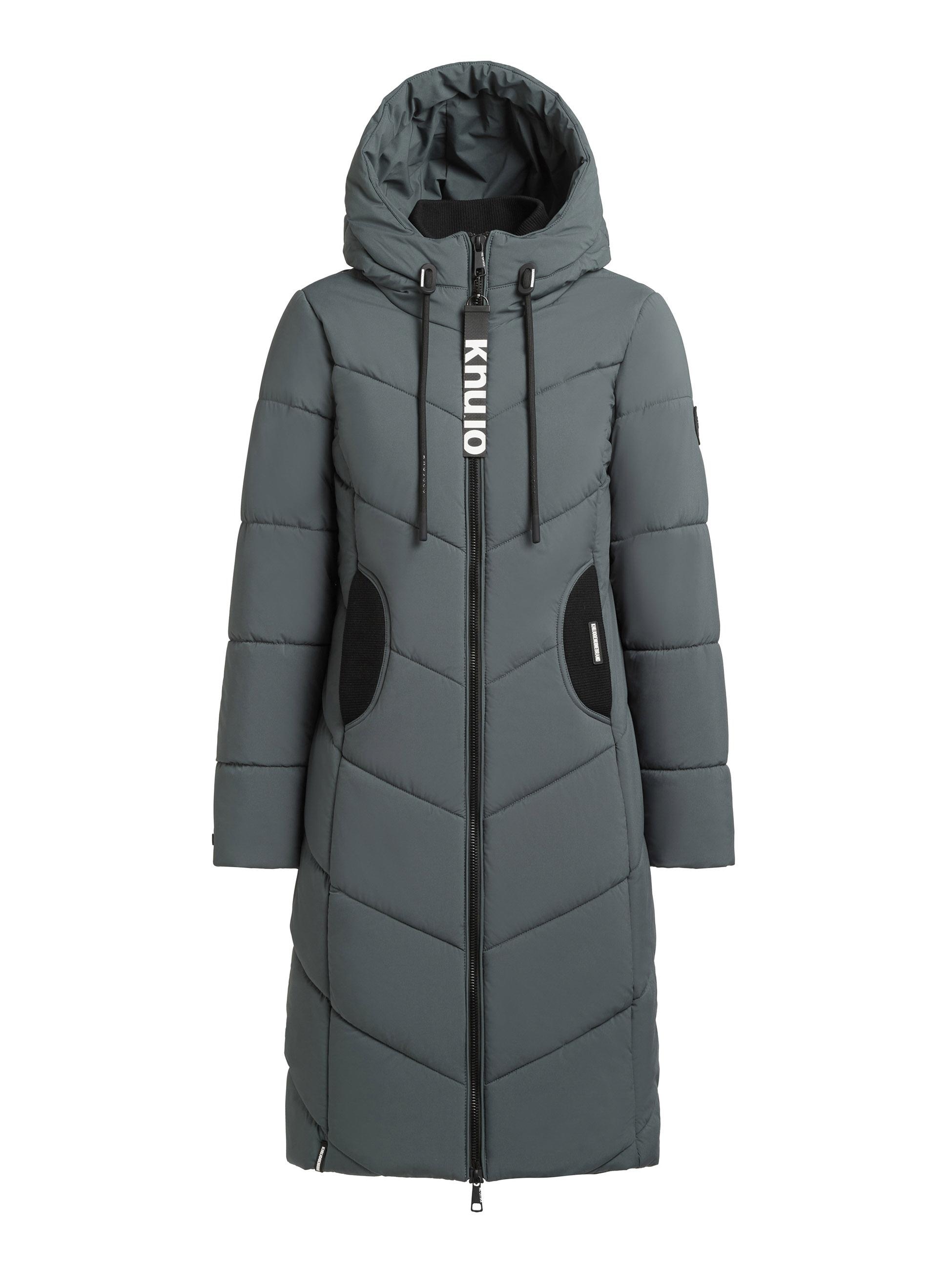 khujo Wintermantel »Aribay4 Light-YM«, Winter Steppmantel mit Kapuze und Gehschlitz