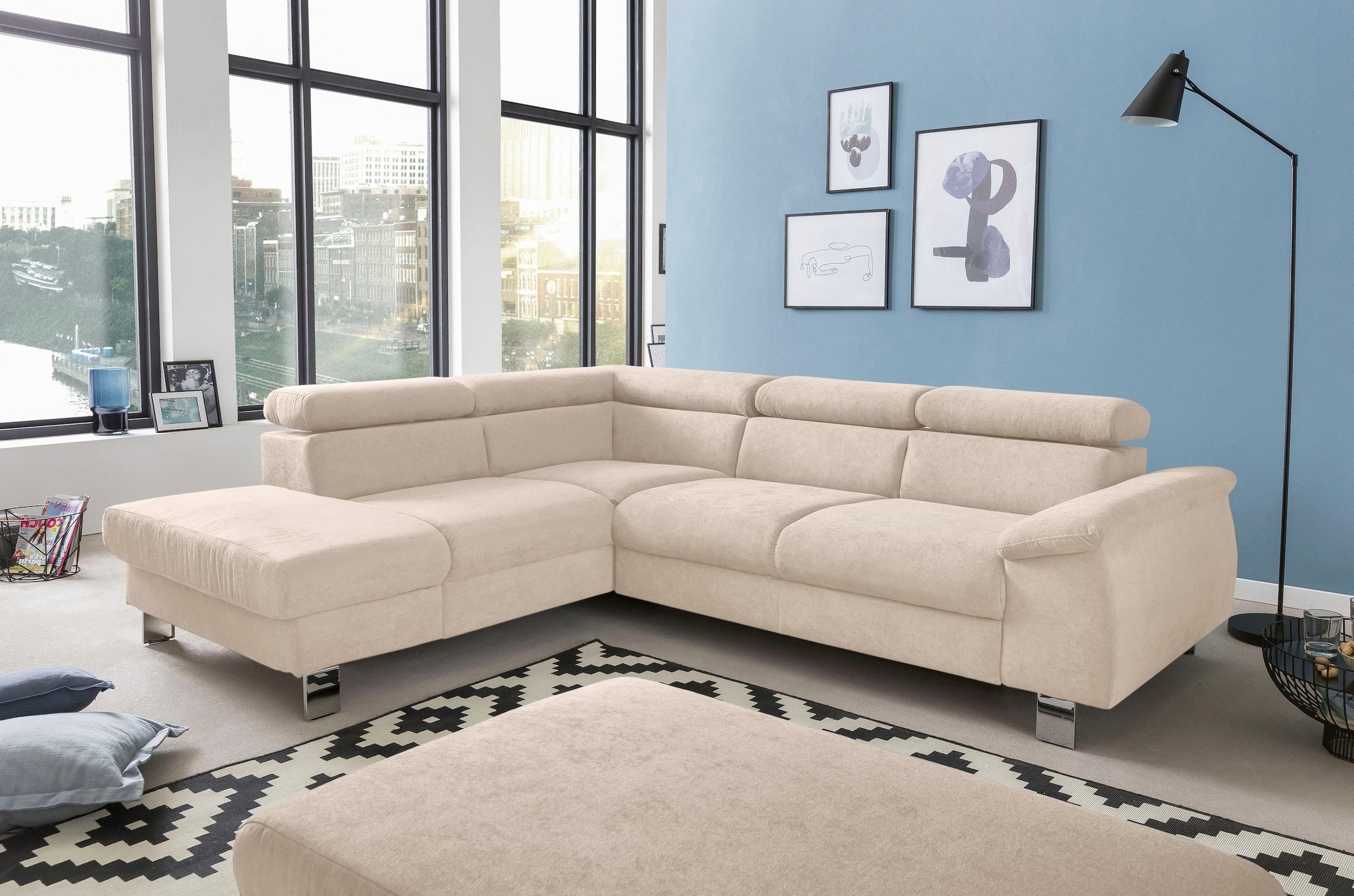 COTTA Polstergarnitur "Komaris L-Form", (Set), Set bestehend aus: Ecksofa m günstig online kaufen