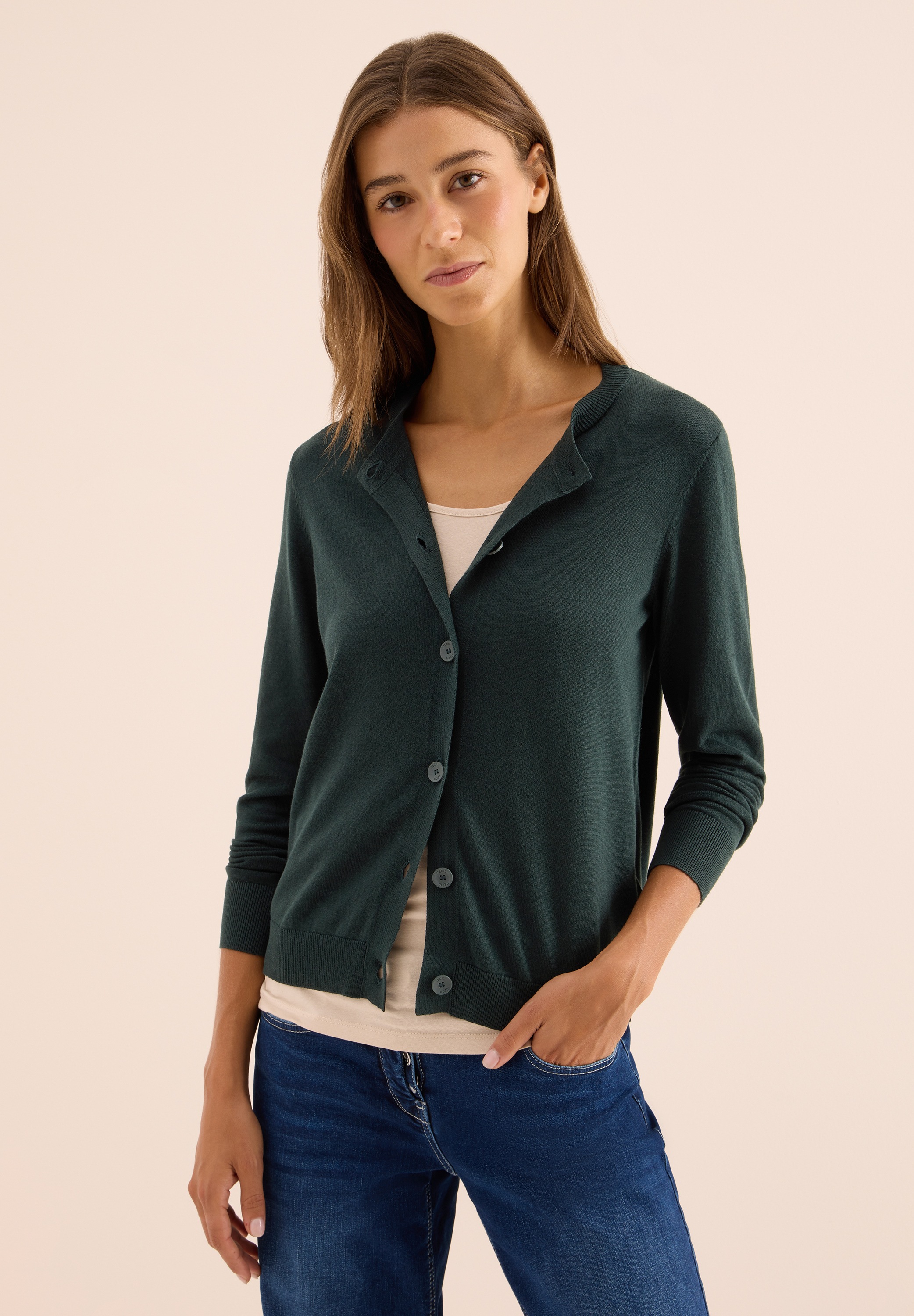Cecil Cardigan mit Rundhalsausschnitt günstig online kaufen