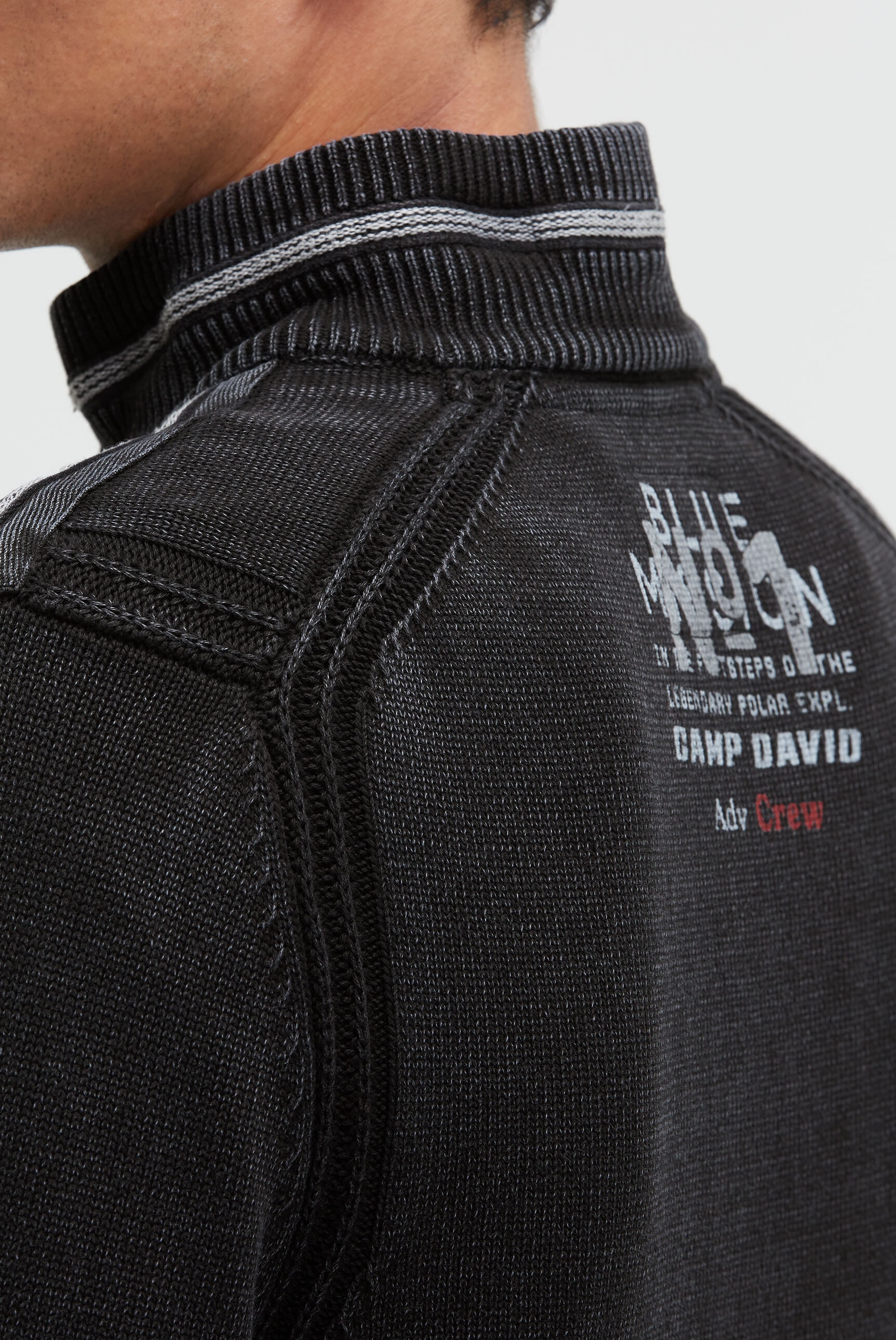 CAMP DAVID Troyer aus Baumwolle