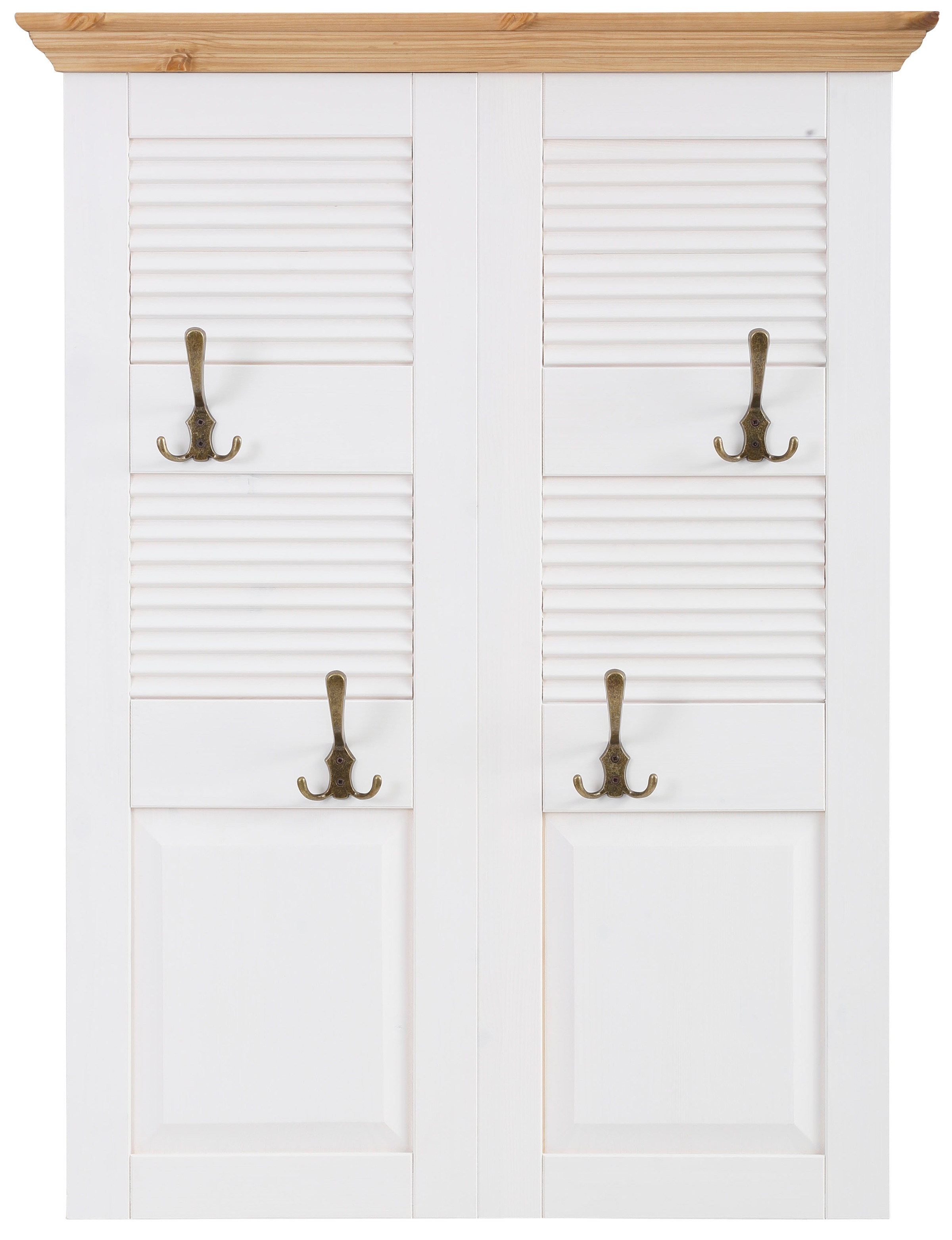 OTTO home Garderobenpaneel "Ayanna" Breite 84 cm, mit 4 Doppelhaken, aus ma günstig online kaufen