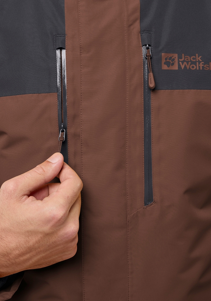 Jack Wolfskin 3-in-1-Funktionsjacke »JASPER 3IN1 JKT M«, mit Kapuze, 3in1, wasserdicht, Übergangsjacke