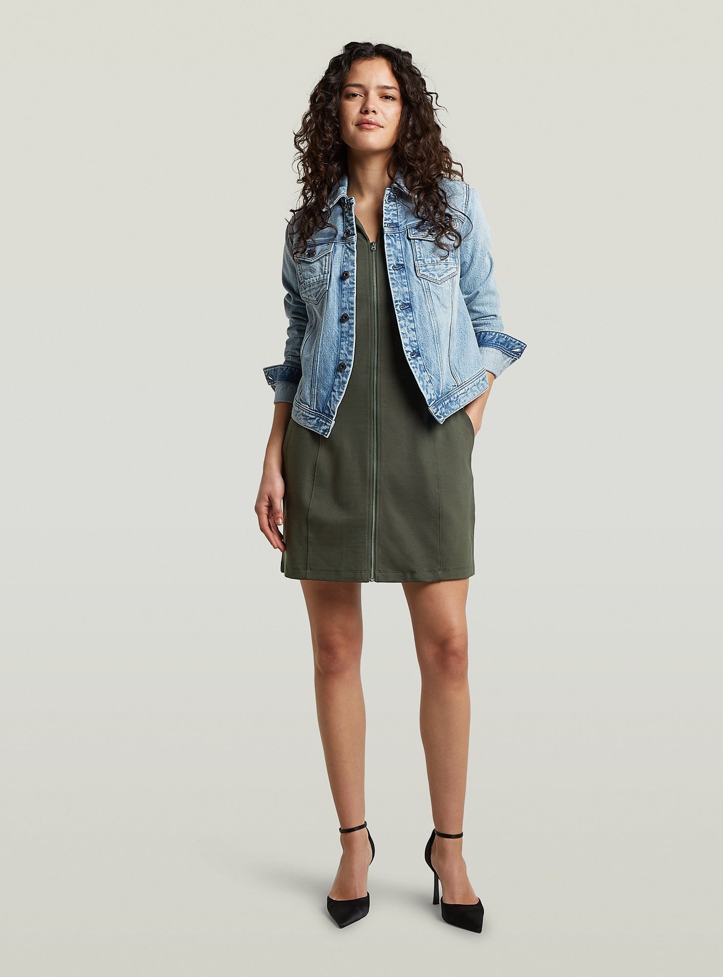 G-STAR Bodykleid »Soft Sculpt Fit Flare Dress«