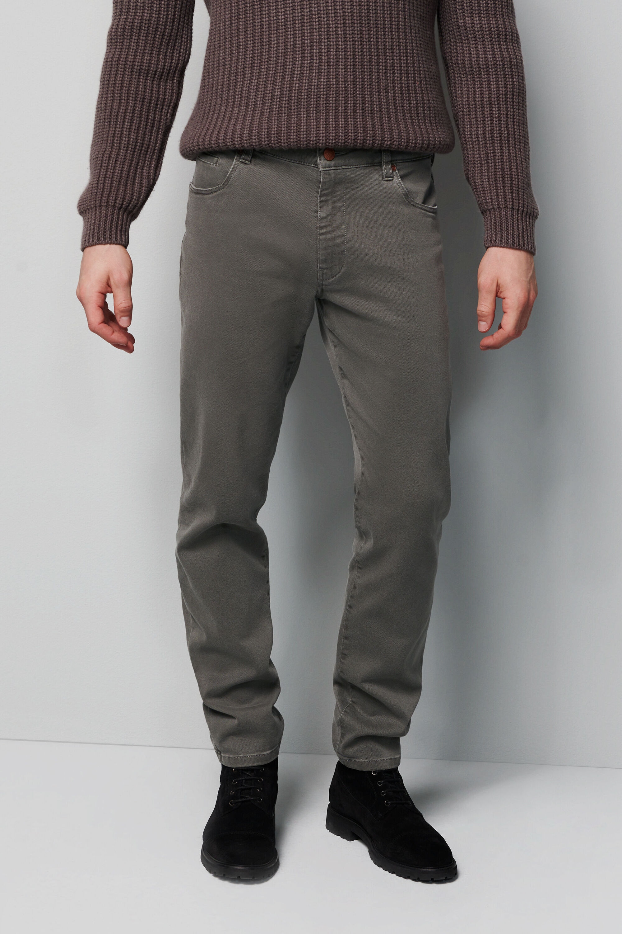 MEYER 5-Pocket-Jeans "Five-Pocket-Hose" M5 Regular im unifarbenem Design günstig online kaufen