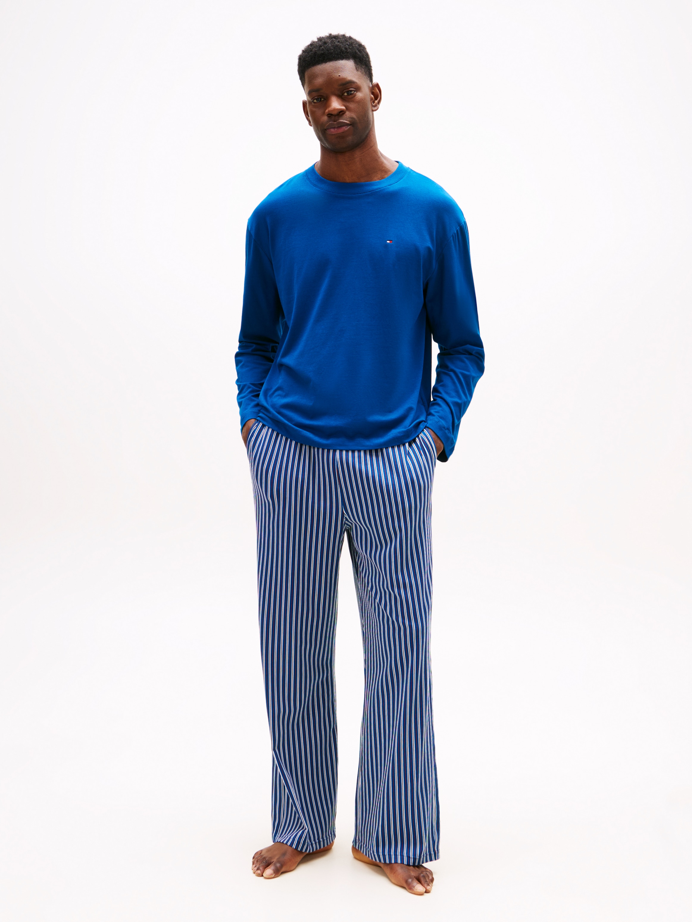 Tommy Hilfiger Underwear Schlafanzug "JERSEY PJAMA SET PRINT" 2 tlg. mit el günstig online kaufen