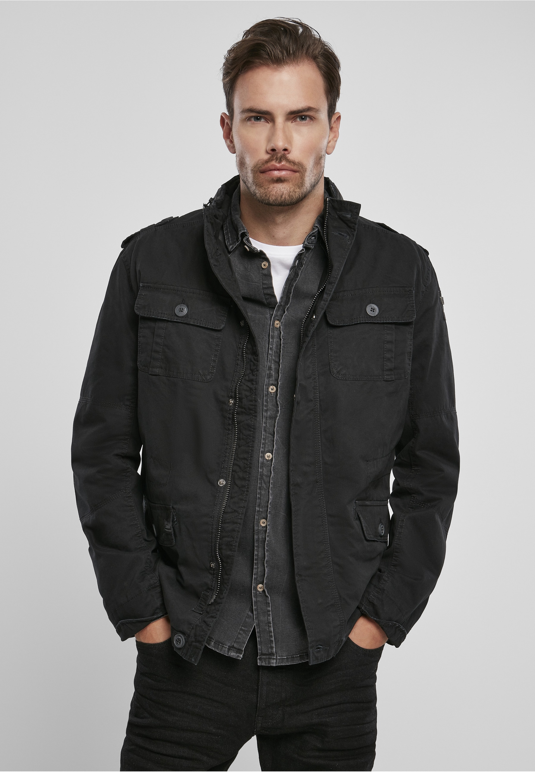 Brandit Allwetterjacke »Brandit Herren Britannia Jacket« 1 Stk. tlg. ohne Kapuze