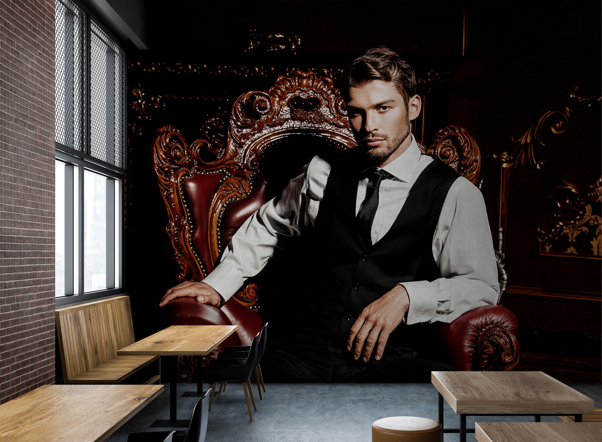 living walls "Walls by Patel Black Tie 2" glatt Vlies, Wand, Schräge günstig online kaufen