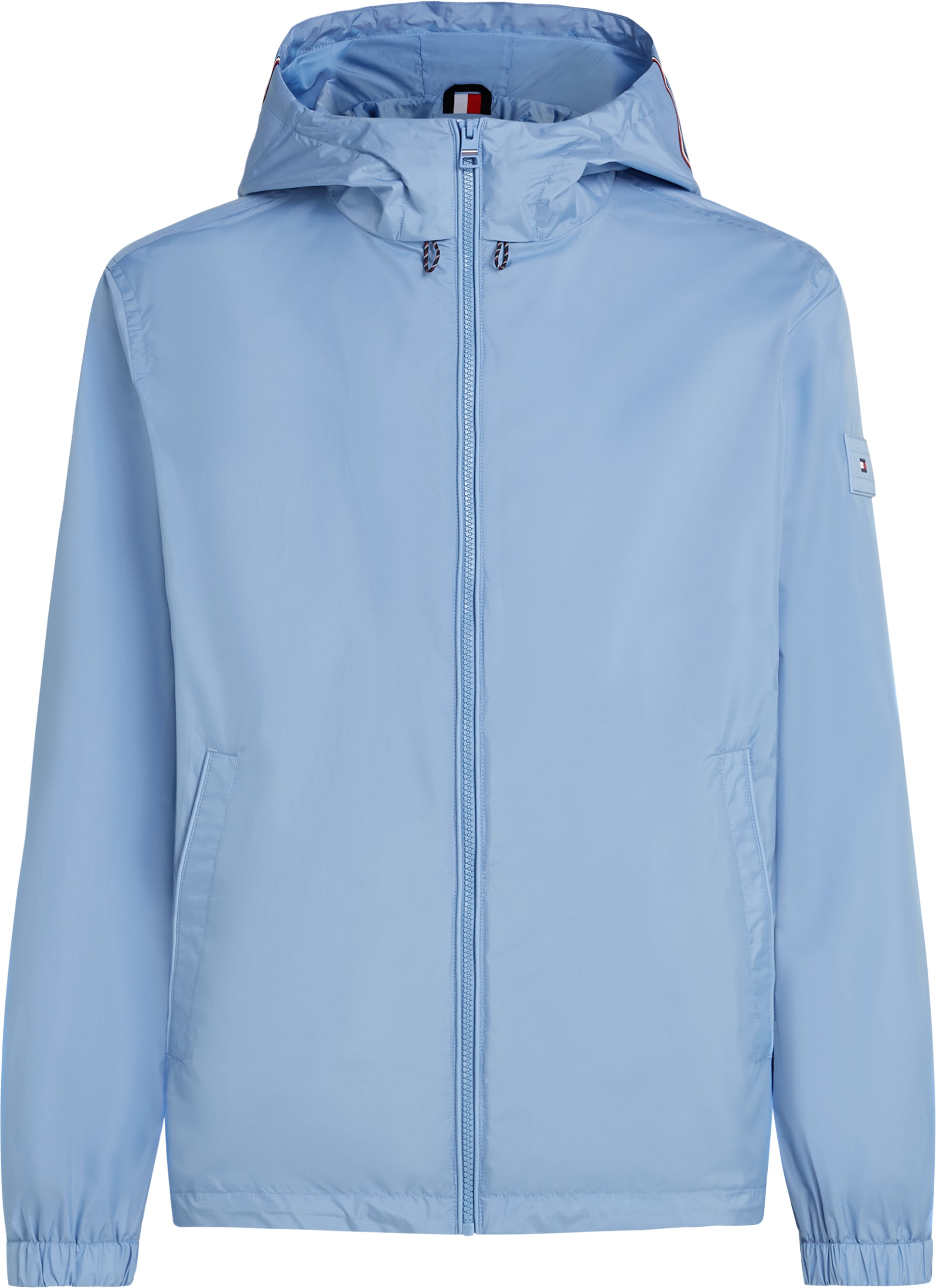 Tommy Hilfiger Blouson "RWB HOODED JACKET", mit Kapuze, elastische Bündchen günstig online kaufen