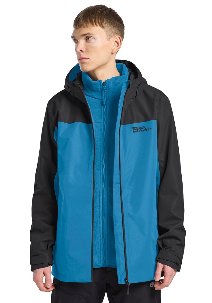 Jack Wolfskin 3-in-1-Funktionsjacke »MOONRISE 3IN1 JKT W«, mit Kapuze, 3in1, atmungsaktiv, Übergangsjacke