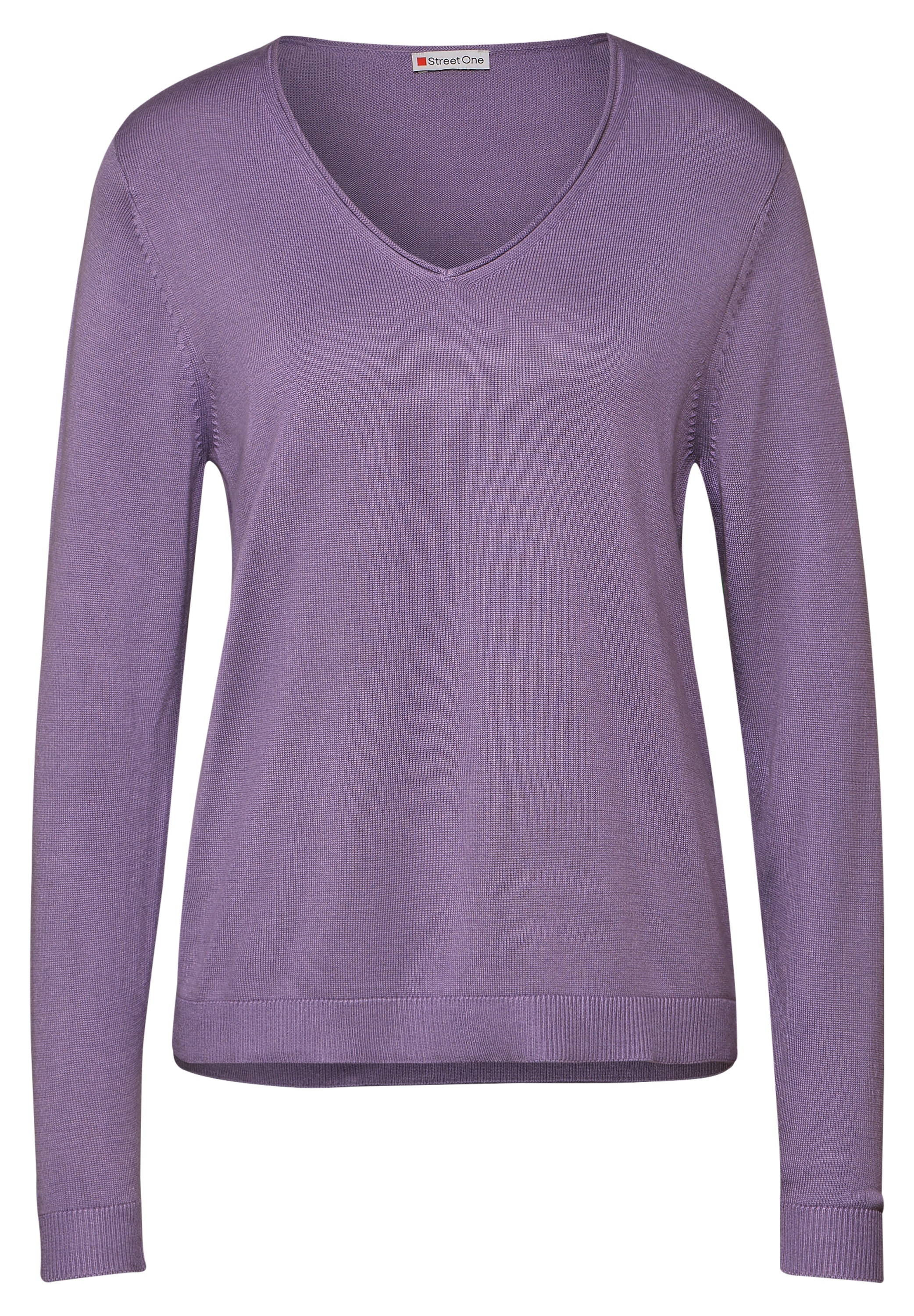STREET ONE Strickpullover, mit V-Ausschnitt