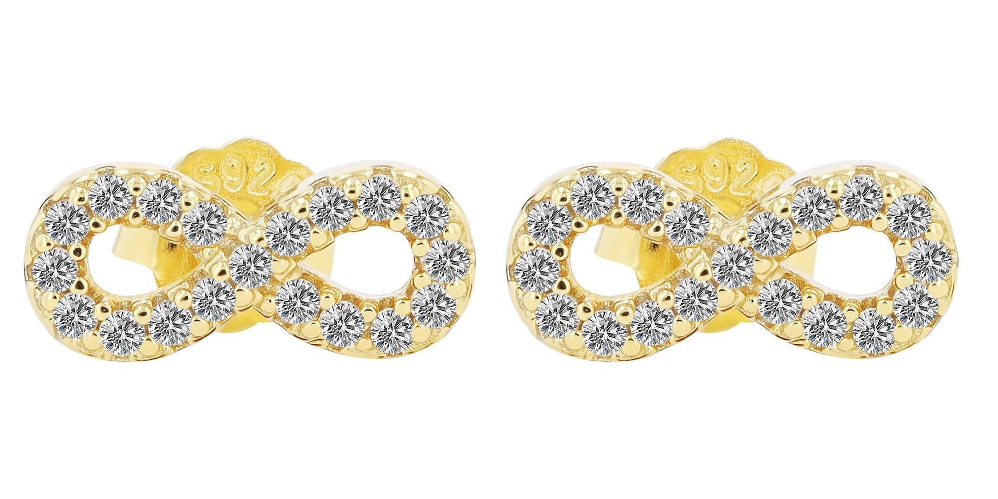 Adelia´s Paar Ohrhänger "Ohrringe – Ohrstecker Unendlichkeitszeichen aus 925 Silber" Ein stilvolles Geschenk für besondere Momente
