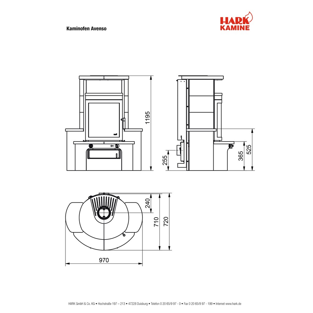 HARK Kaminofen »Avenso«