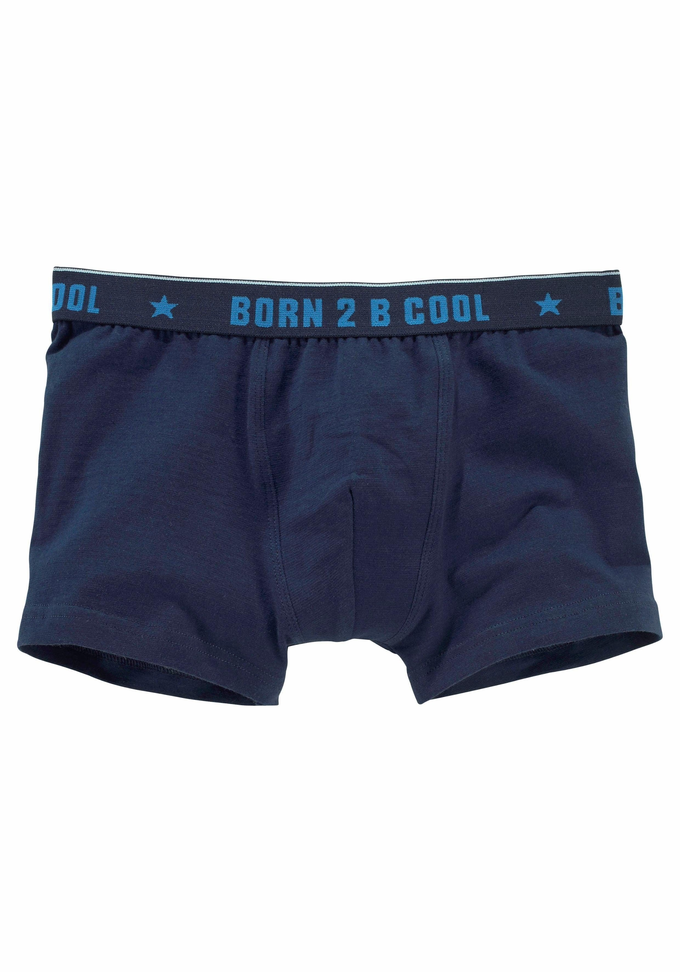 AUTHENTIC UNDERWEAR Boxer »Boxershorts für Jungen«, (Packung, 3 St.), mit "BORN 2 B COOL" Bund