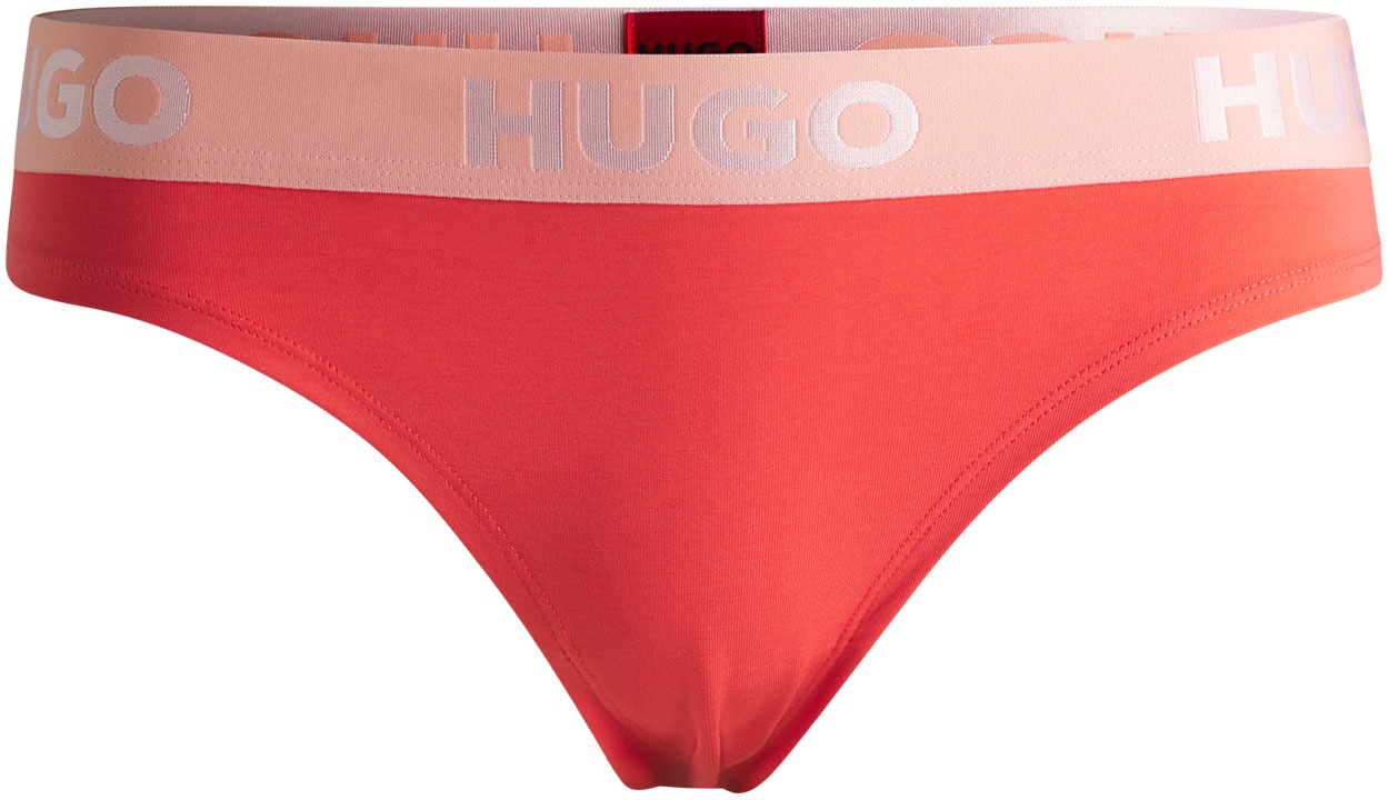 HUGO Underwear String "THONG SPORTY LOGO", mit HUGO Logo auf elastischem Bund