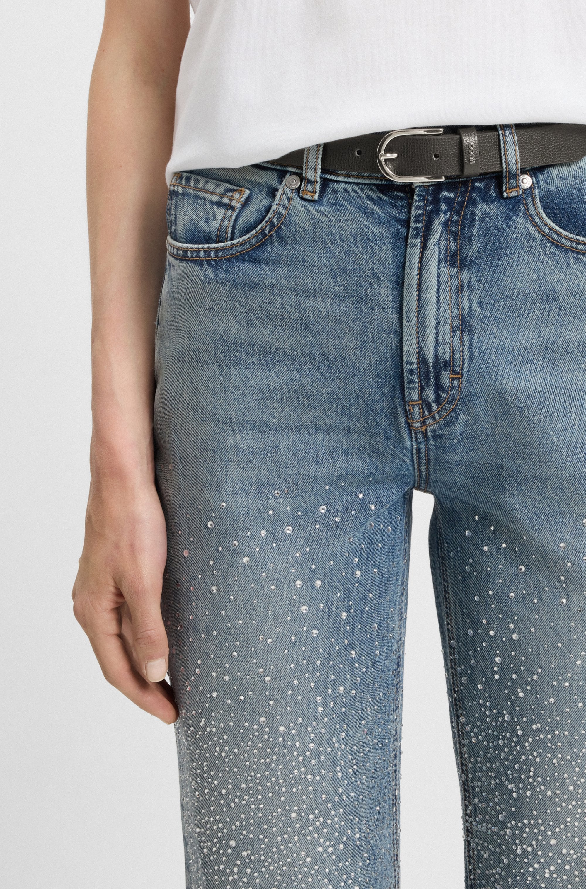 HUGO Ledergürtel »Zoey-C Sz25«, mit HUGO Metalllogo