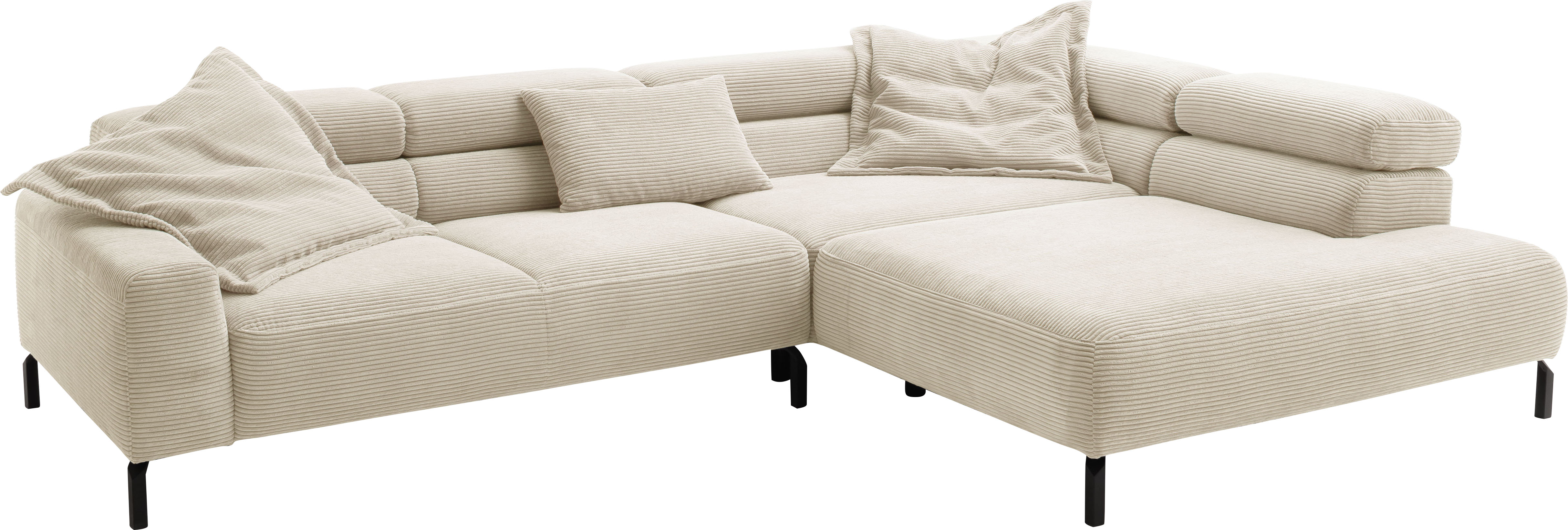 Thumbnail - Places of Style Ecksofa "Antonelli, L-Form, inkl. Kopfteilverstellung, Breite 312 cm", mit elektrischer Sitztiefenverste...
