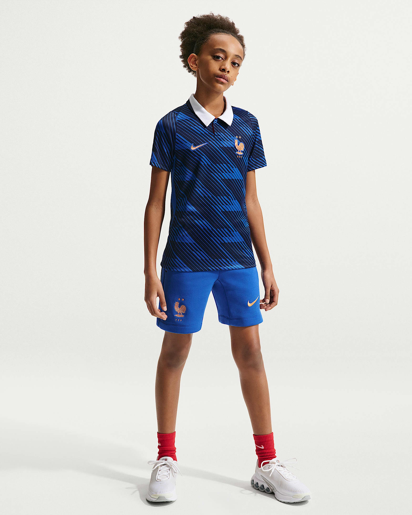 Nike Fußballtrikot »Frankreich 2026 Heimstadion Replika-Fußballtrikot  (Kinder)« mit Dri-FIT-Technologie, mit Allover-Print