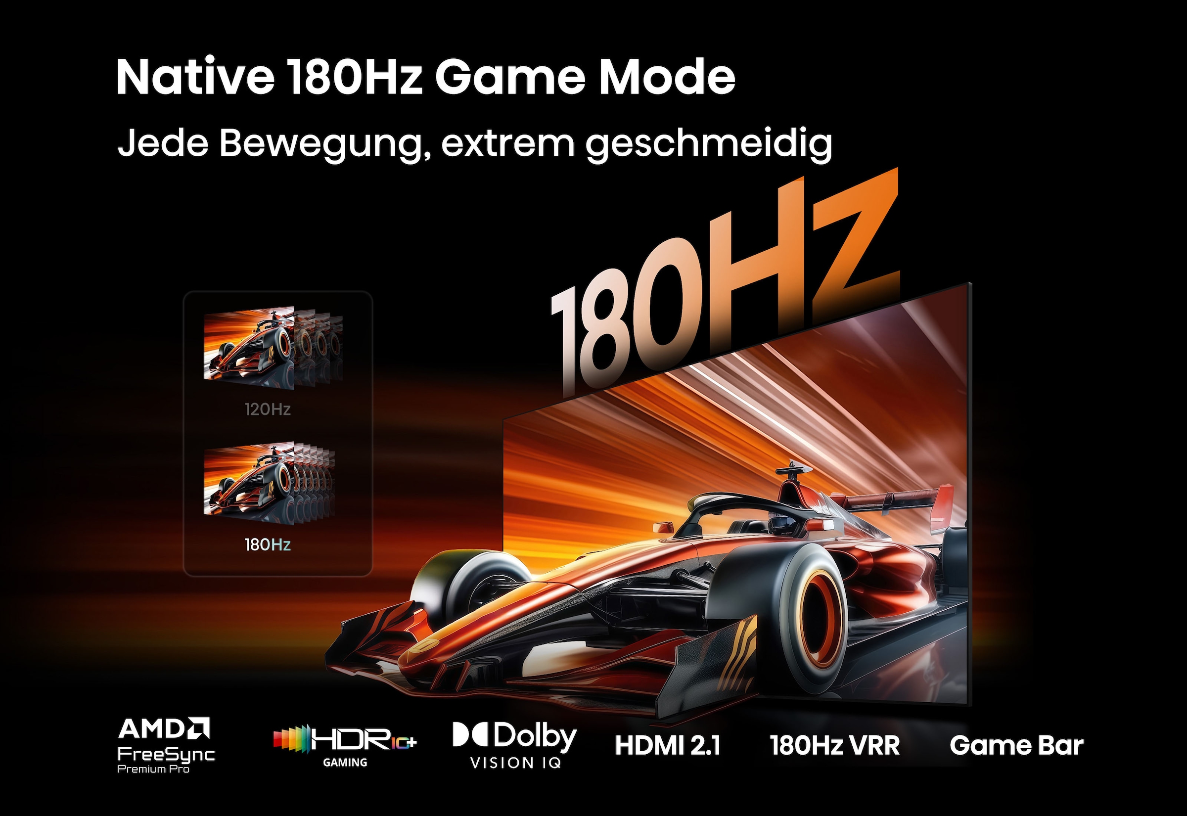 Hisense Mini-LED-Fernseher »55UR8DS« 139 cm/55 ″ Smart-TV