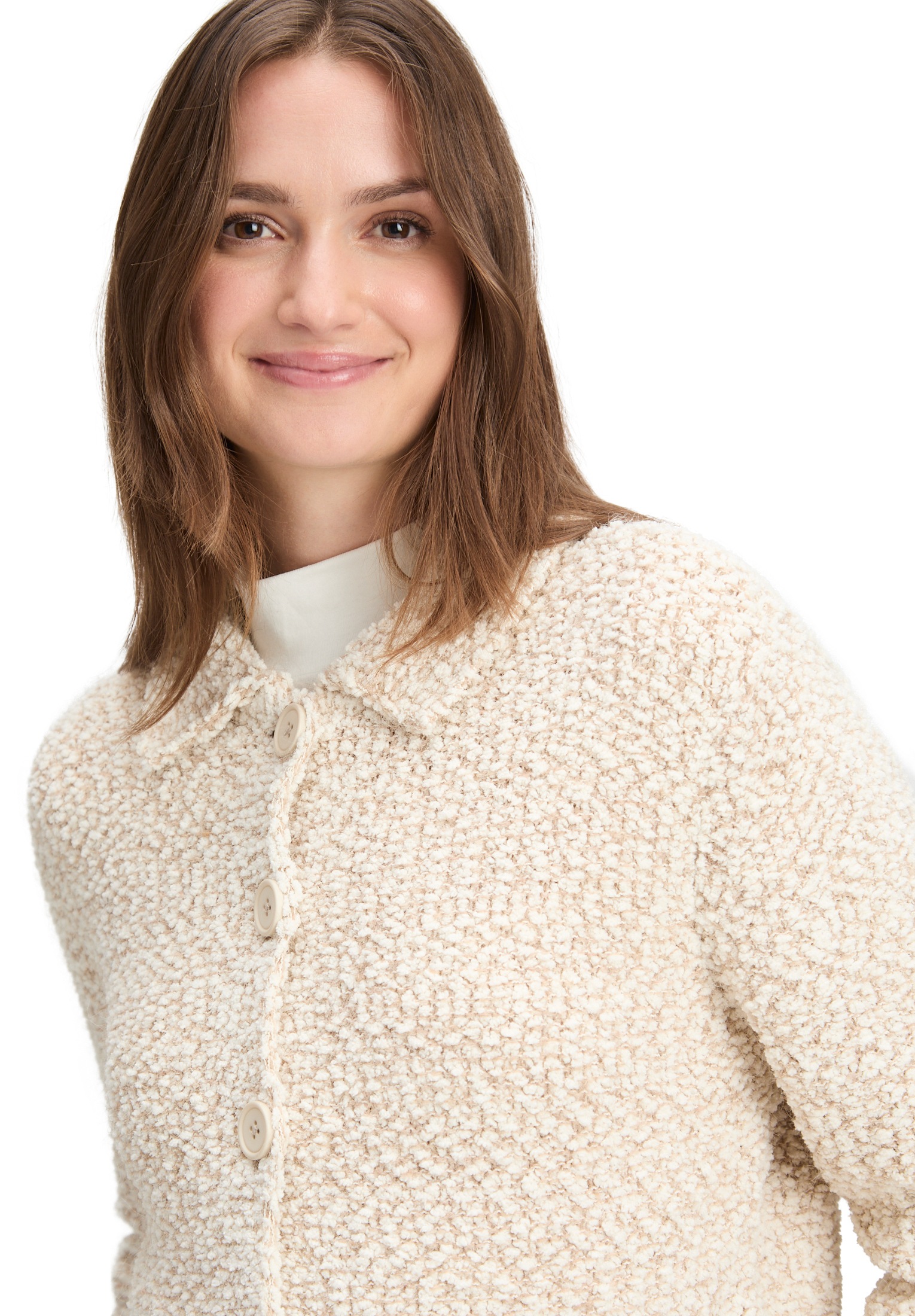 Cartoon Strickjacke »Damen Cardigan mit Kragen« 1 Stk. tlg.