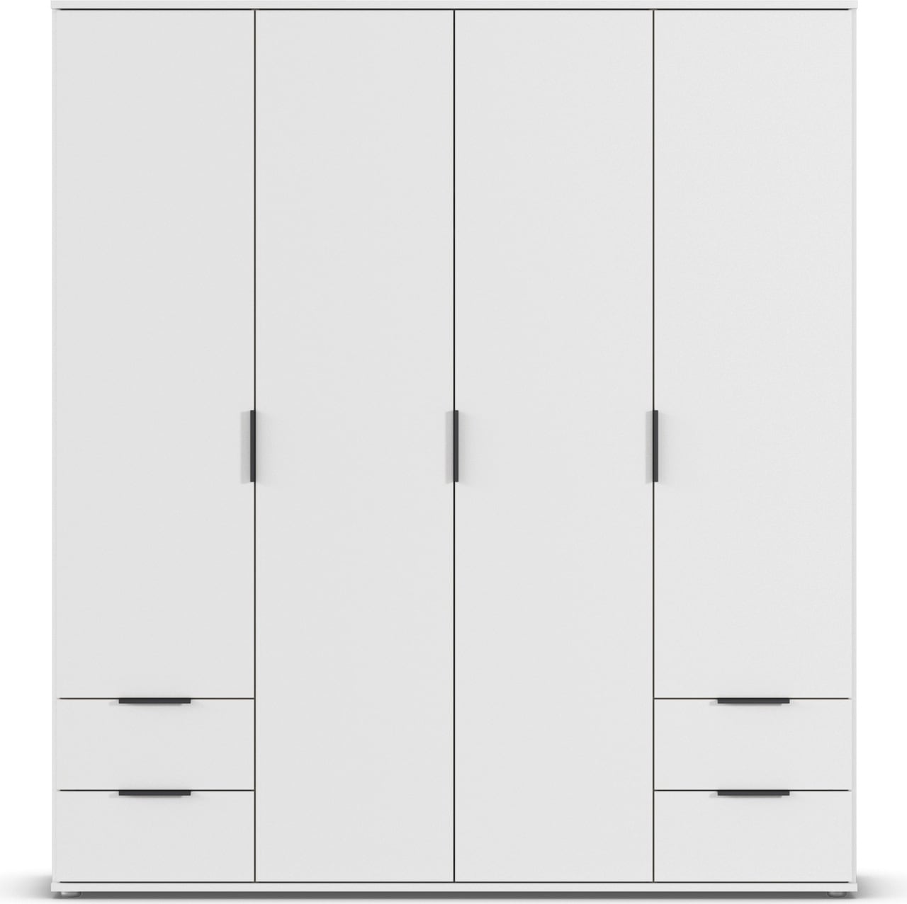 rauch Drehtürenschrank »Kleiderschrank Schrank Garderobe Wäscheschrank ESSEA 4-türig«, Breite 168 cm mit 4 Schubladen und modernen Griffen MADE IN GERMANY
