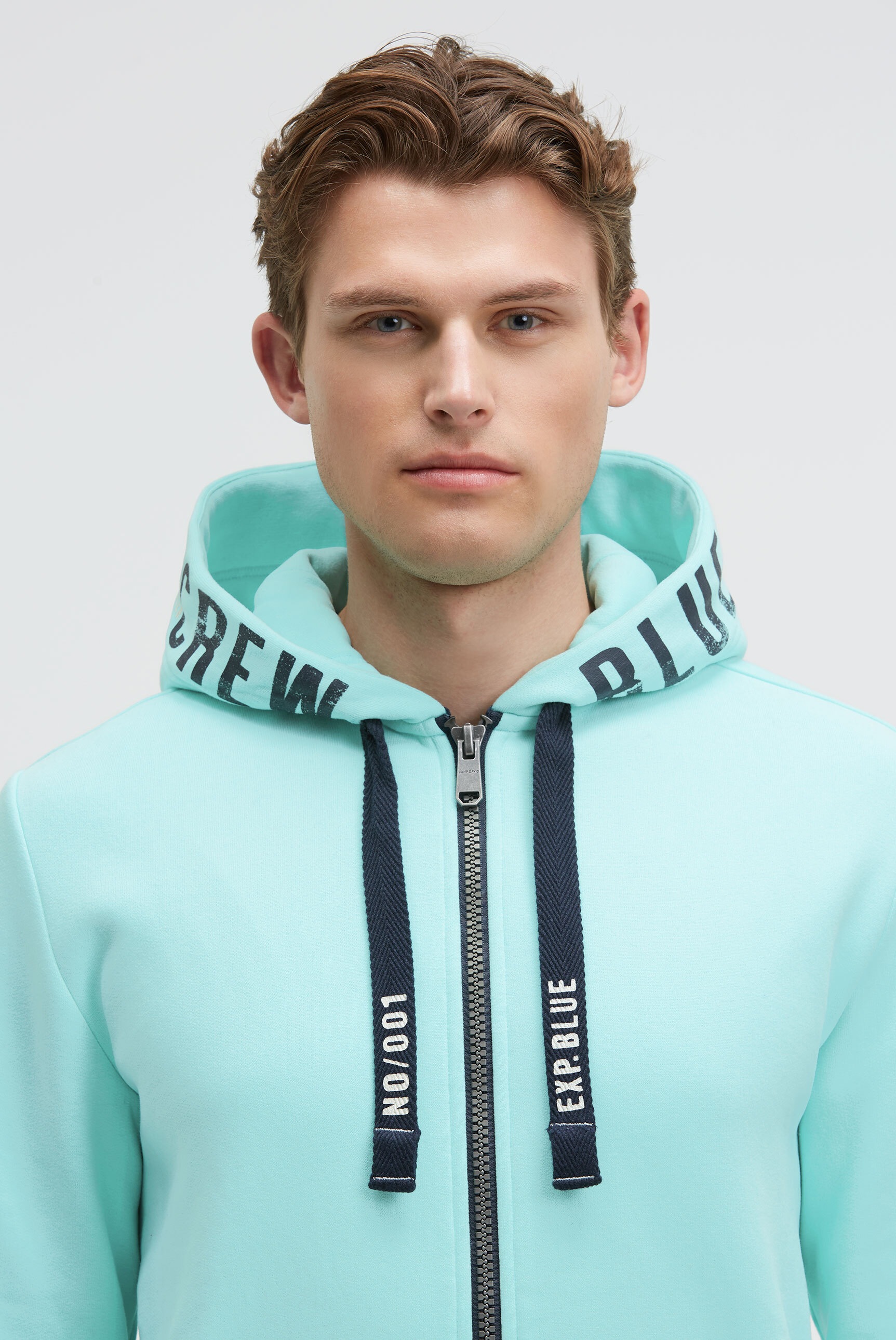 CAMP DAVID Kapuzensweatjacke mit Baumwolle