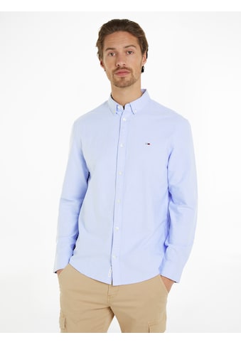 Langarmhemd »TJM ENTRY REG OXFORD SHIRT«, mit Logoprägung