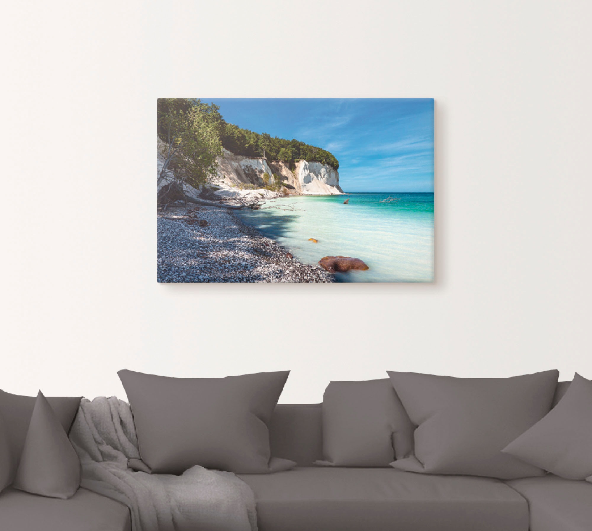 Artland Wandbild "Kreidefelsen auf der Insel Rügen III" Küste 1 Stk. tlg. f günstig online kaufen