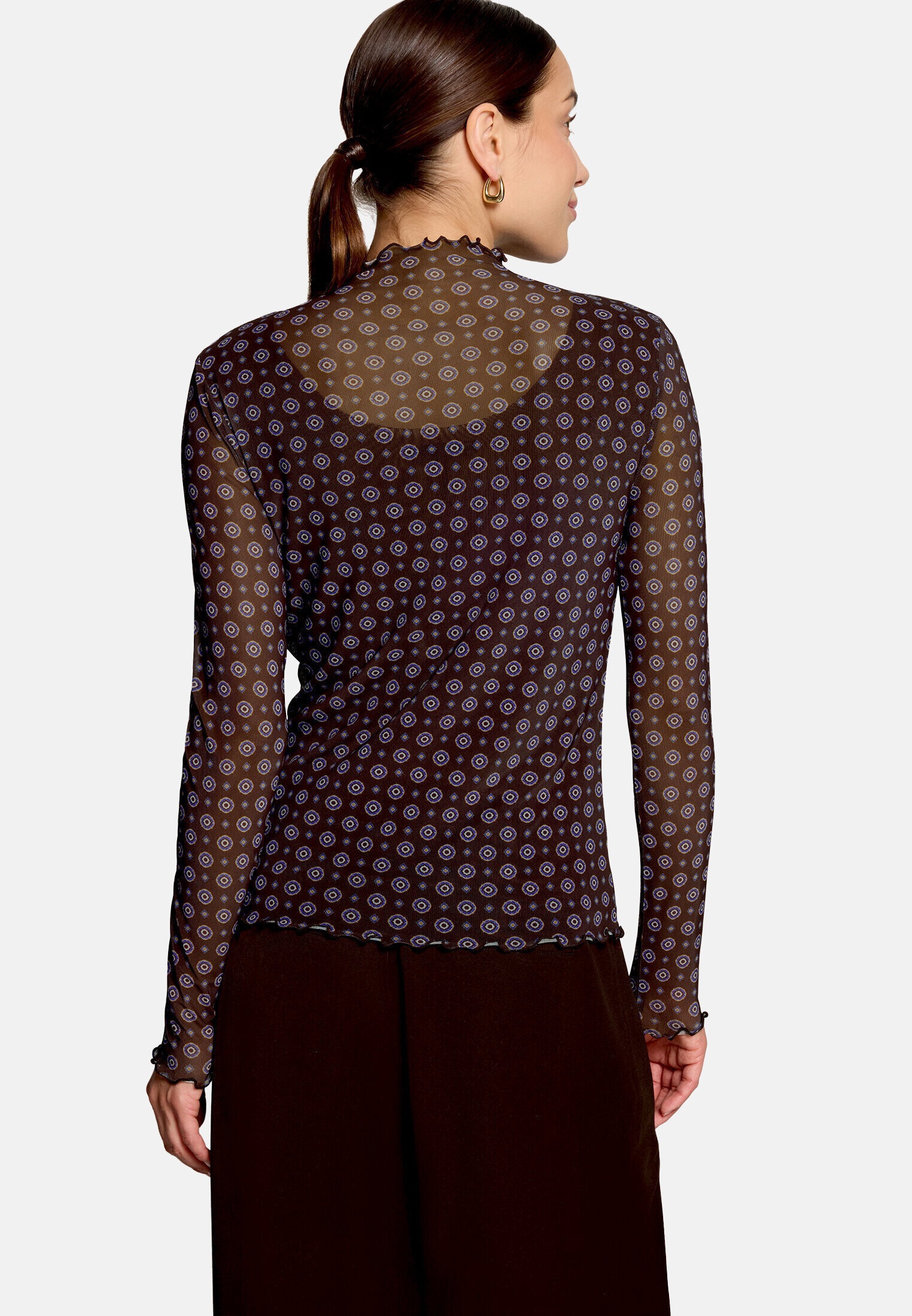 Zero Kurzarmshirt »Damen mit Muster« 1 Material