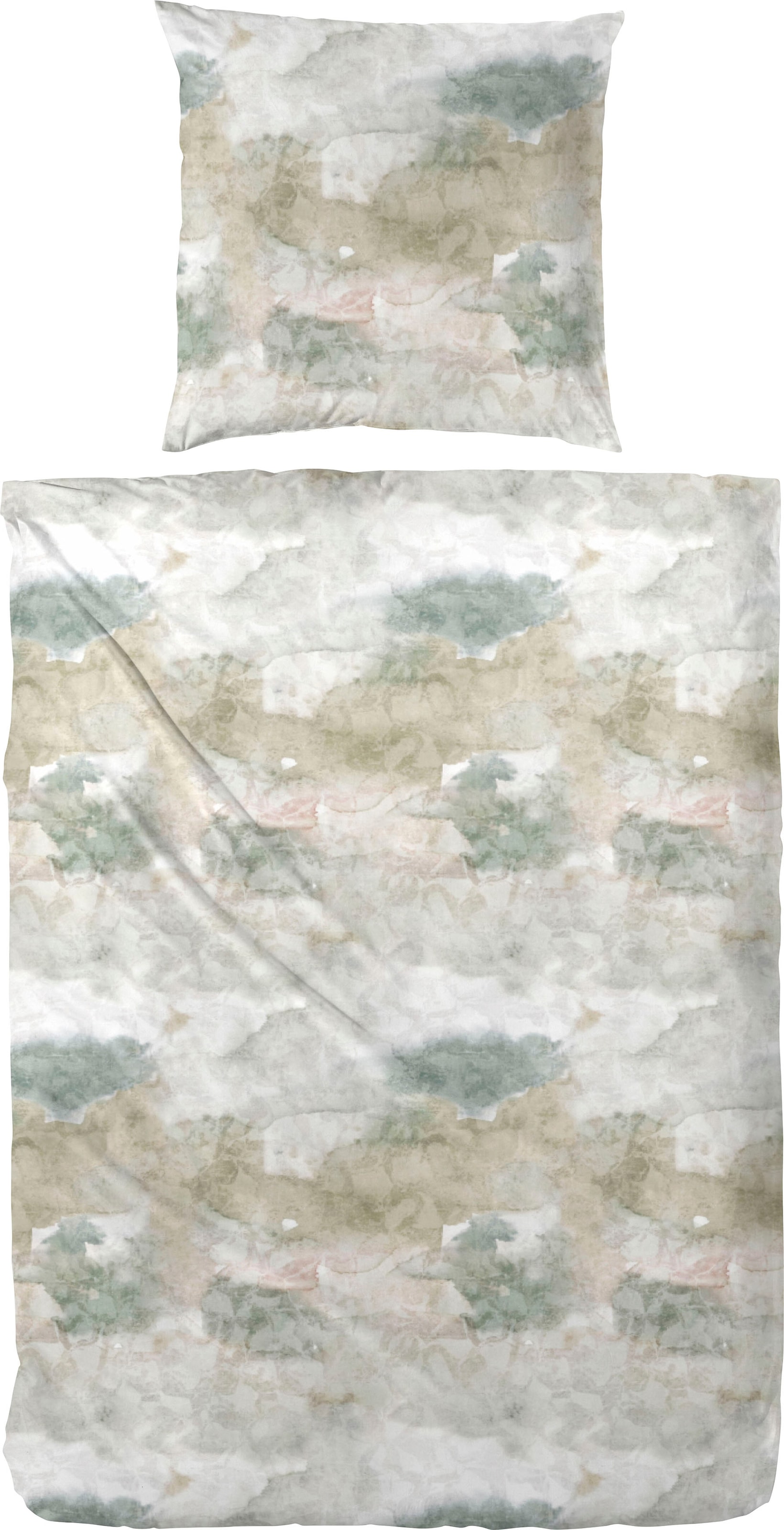 Primera Bettwäsche »Spot«, (2 tlg.), mit pastelligem Marmoreffekt