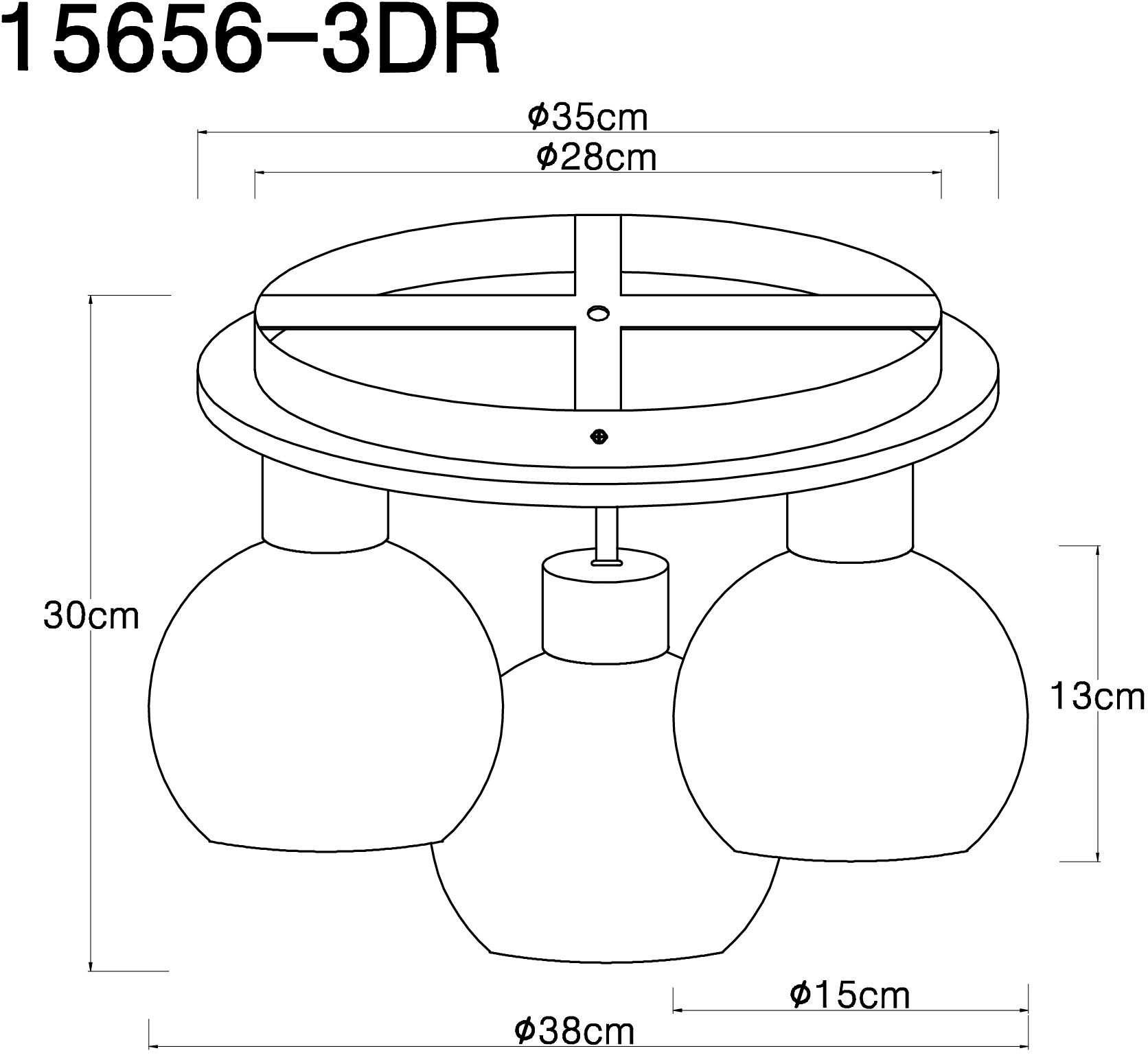 GLOBO LIGHTING Deckenleuchte »MOITAS« E27 1 Stk. Deckenleuchte Schwarz/Holzoptik, Rauchglas, E27