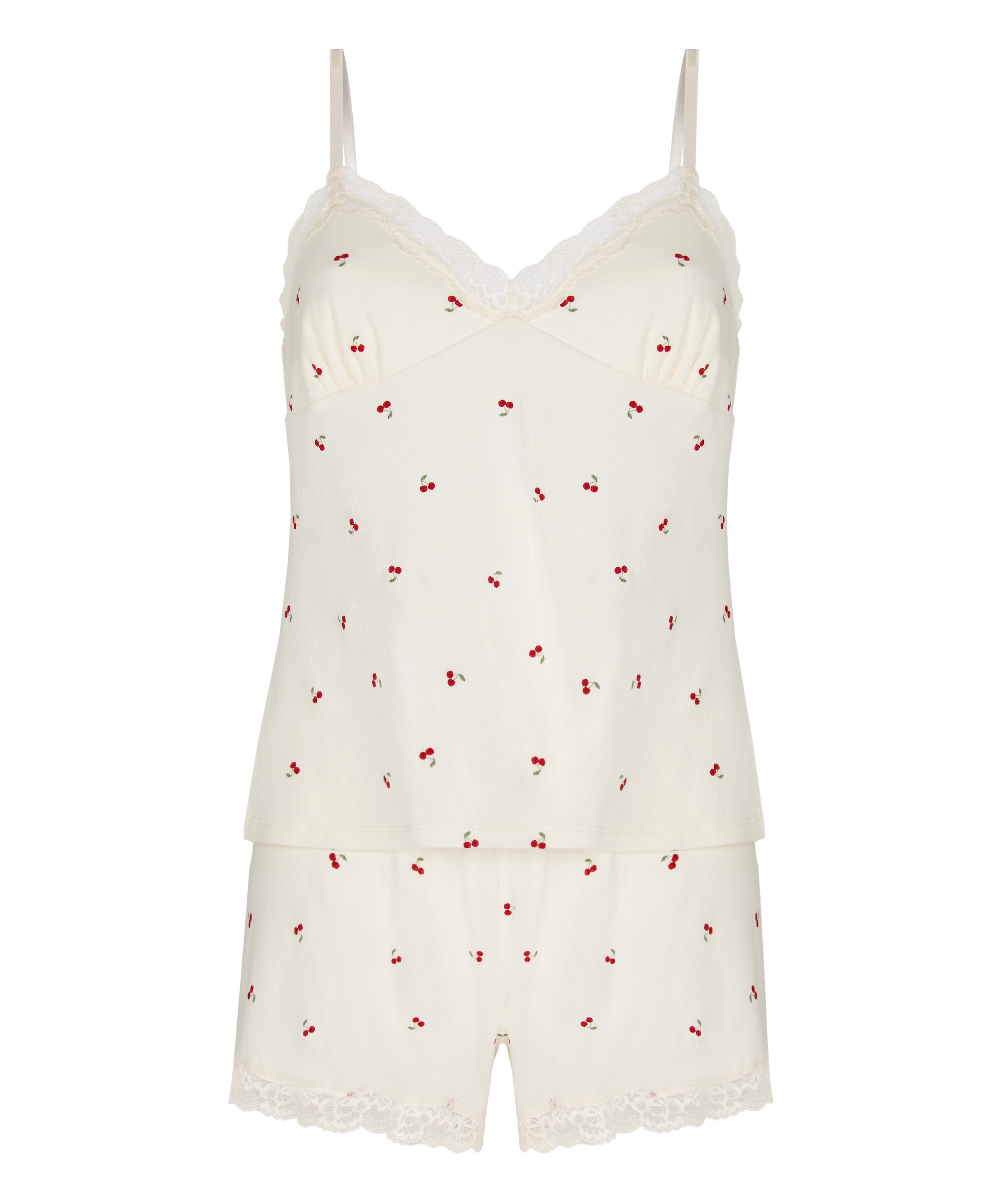 Hunkemöller Schlafanzug »Pyjama Set Jersey Lace«