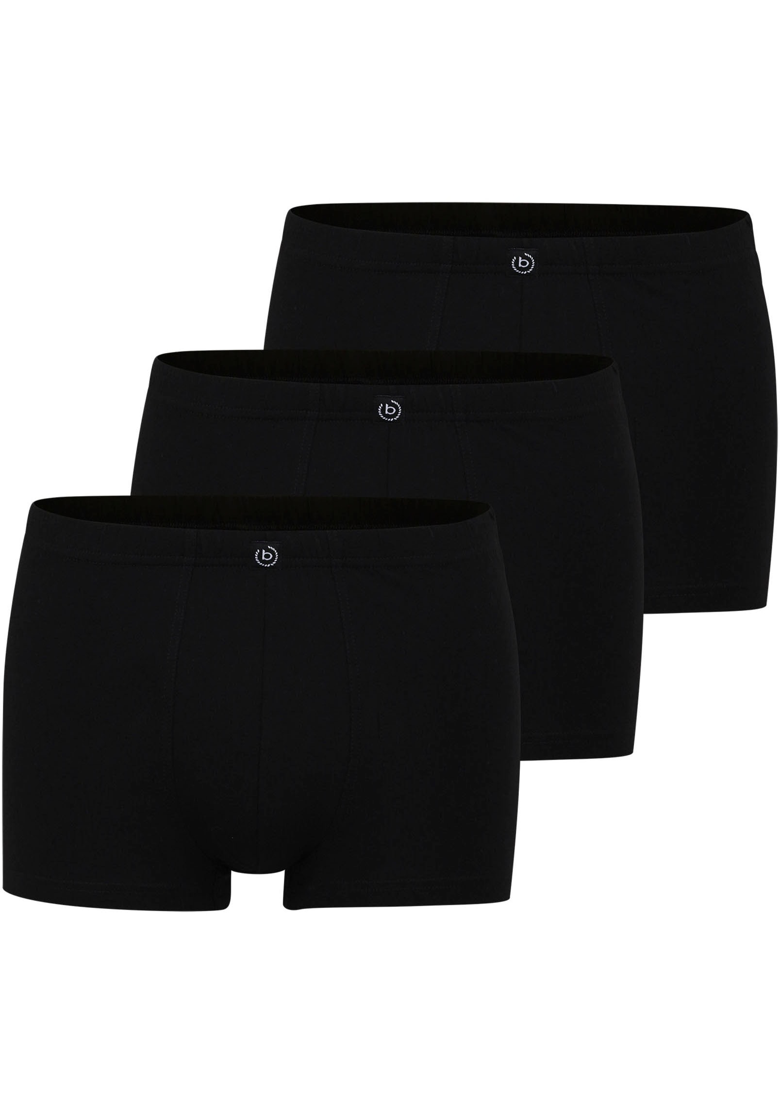 bugatti Boxershorts "Oslo" weich, basic, eng, atmungsaktiv, breiter Bund, Baumwollmix, mit Logo