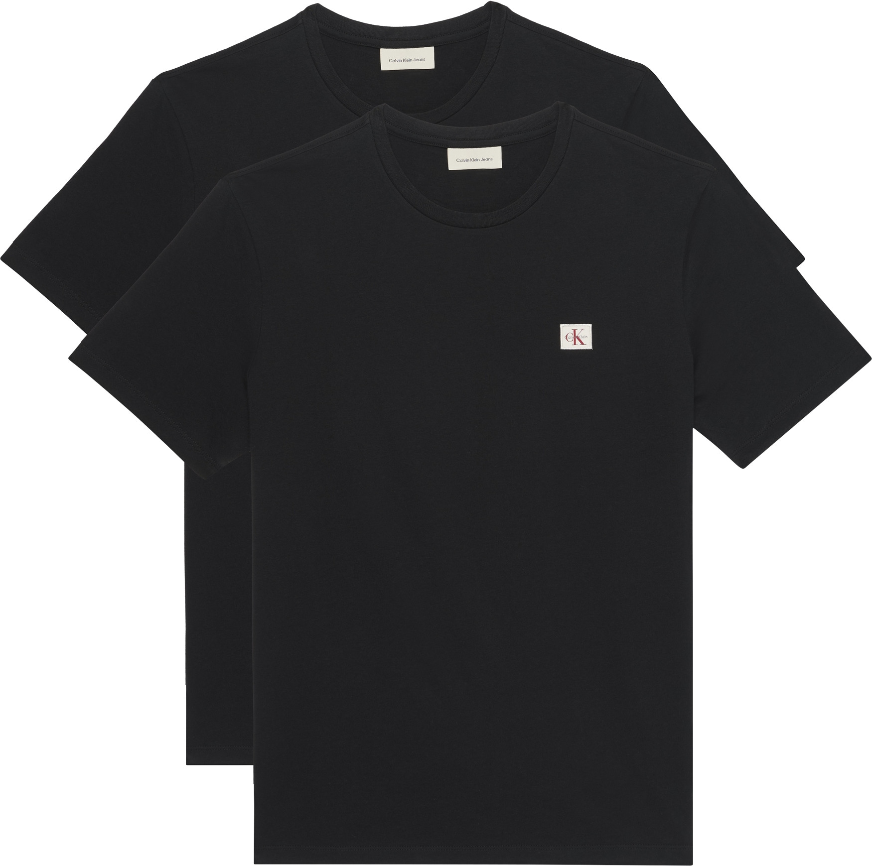 Calvin Klein Jeans T-Shirt "SS BADGE TEE 2 PACK", 2 Stk. Mit Rundhalsaussch günstig online kaufen