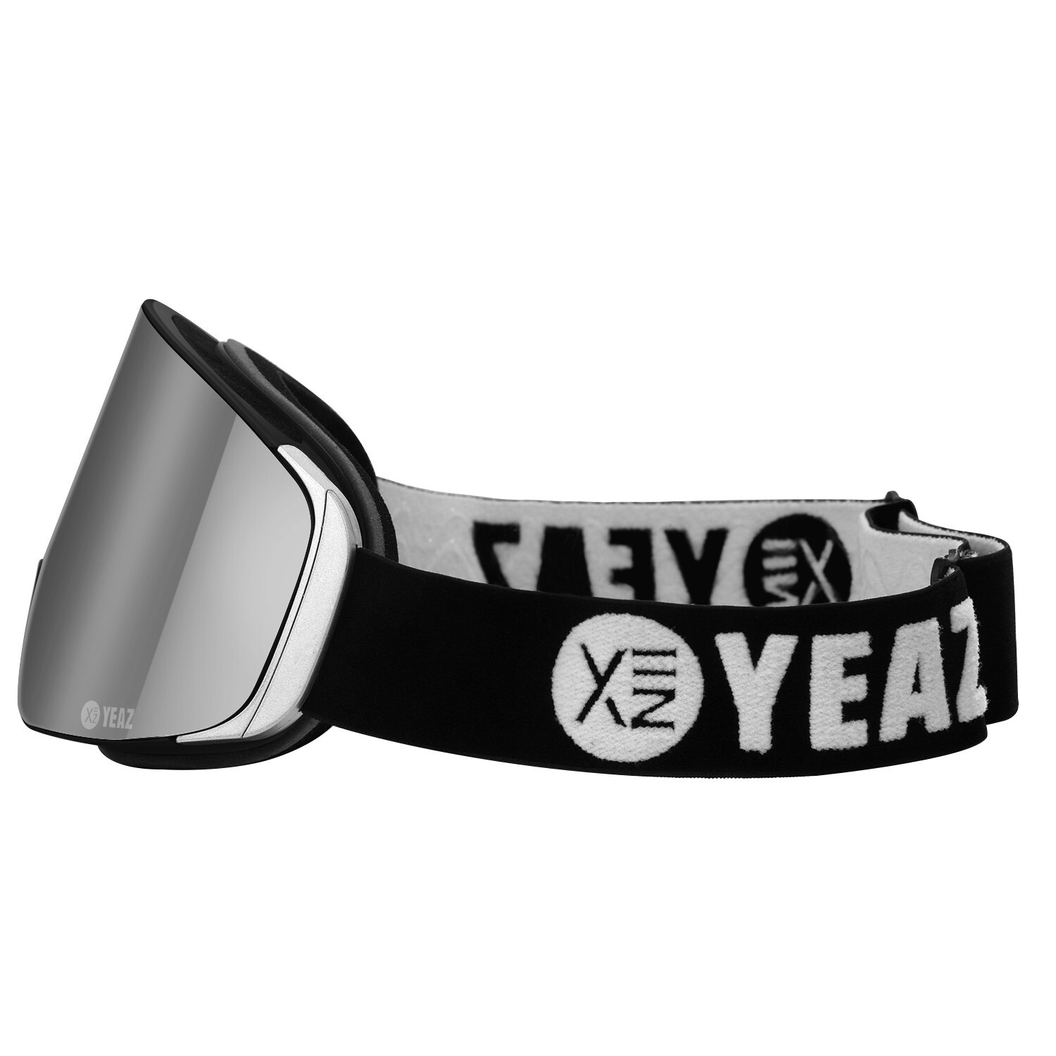 YEAZ Snowboardbrille »Magnet-Ski-Snowboardbrille silber verspiegelt/silber APEX«