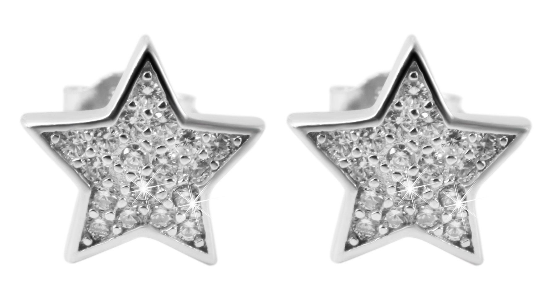 Adelia´s Paar Ohrhänger »Damen Ohrringe – Ohrstecker aus 925 Silber mit Zirkonia« Ideal als Geschenk zum Weihnachten